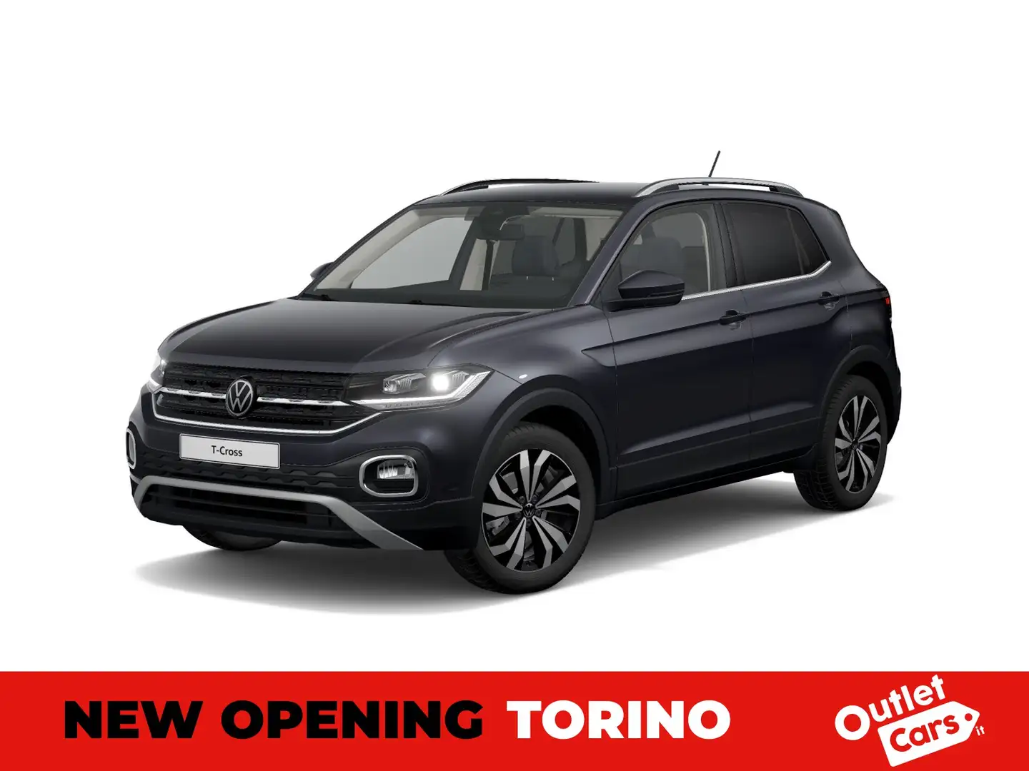 Volkswagen T-Cross 1.0 tsi advanced 110cv Gris - 1