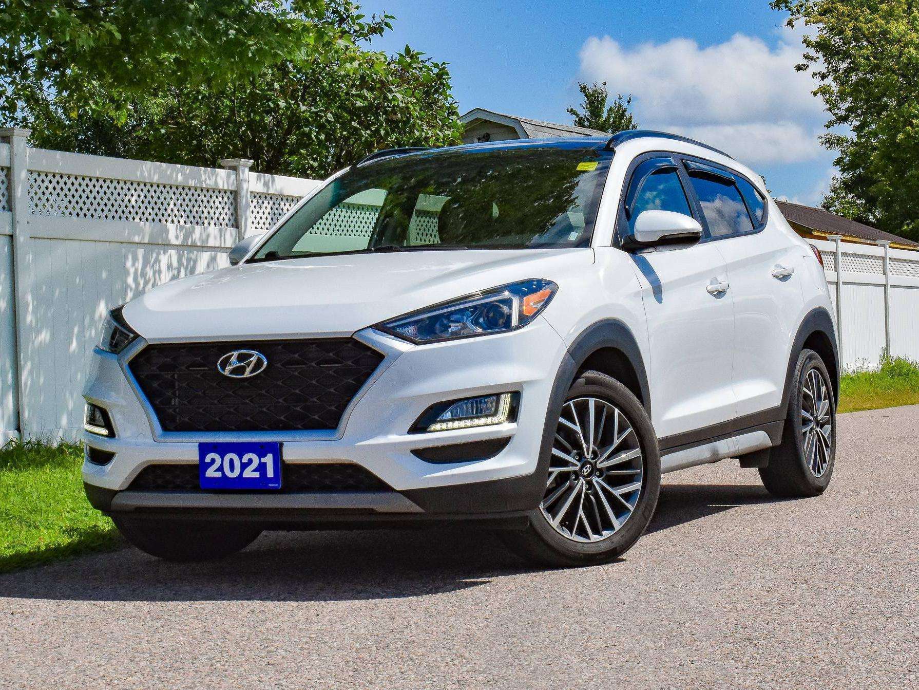 White 2021 Hyundai Tucson SUV / Crossover All-Wheel Drive Automatic
