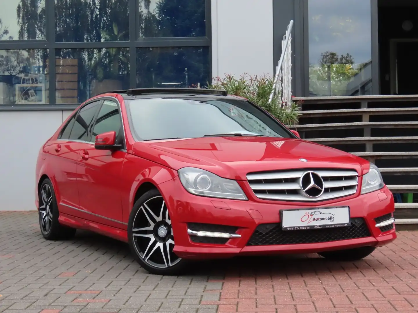 Mercedes-Benz C 220 C220 CDI AMG-Paket Alcantara Pano Kamera Rot - 1