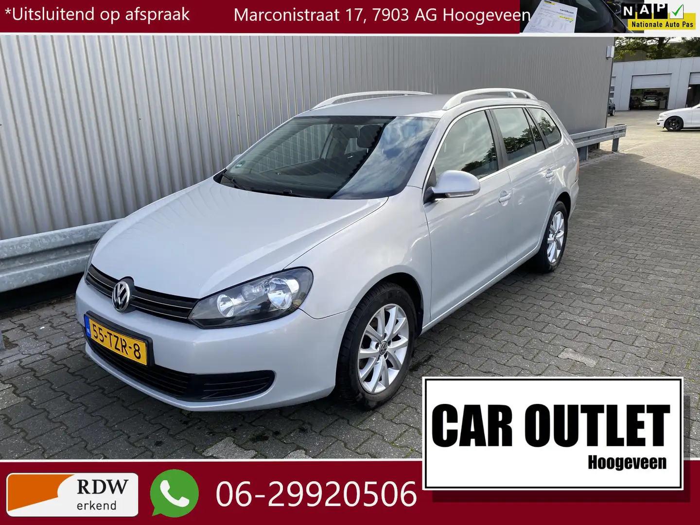 Volkswagen Golf Variant 1.2 TSI Comfortline BlueMotion Clima, CC, Navi, Bl Grijs - 1