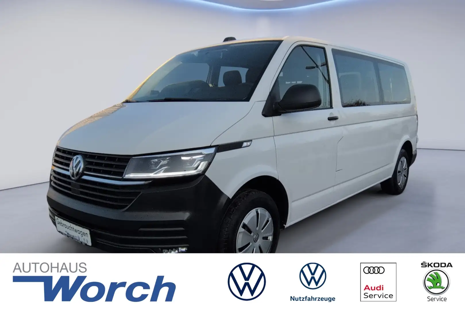 Volkswagen T6.1 Kombi 2.0 TDI lang NAVI+AHK+9SITZE Weiß - 1