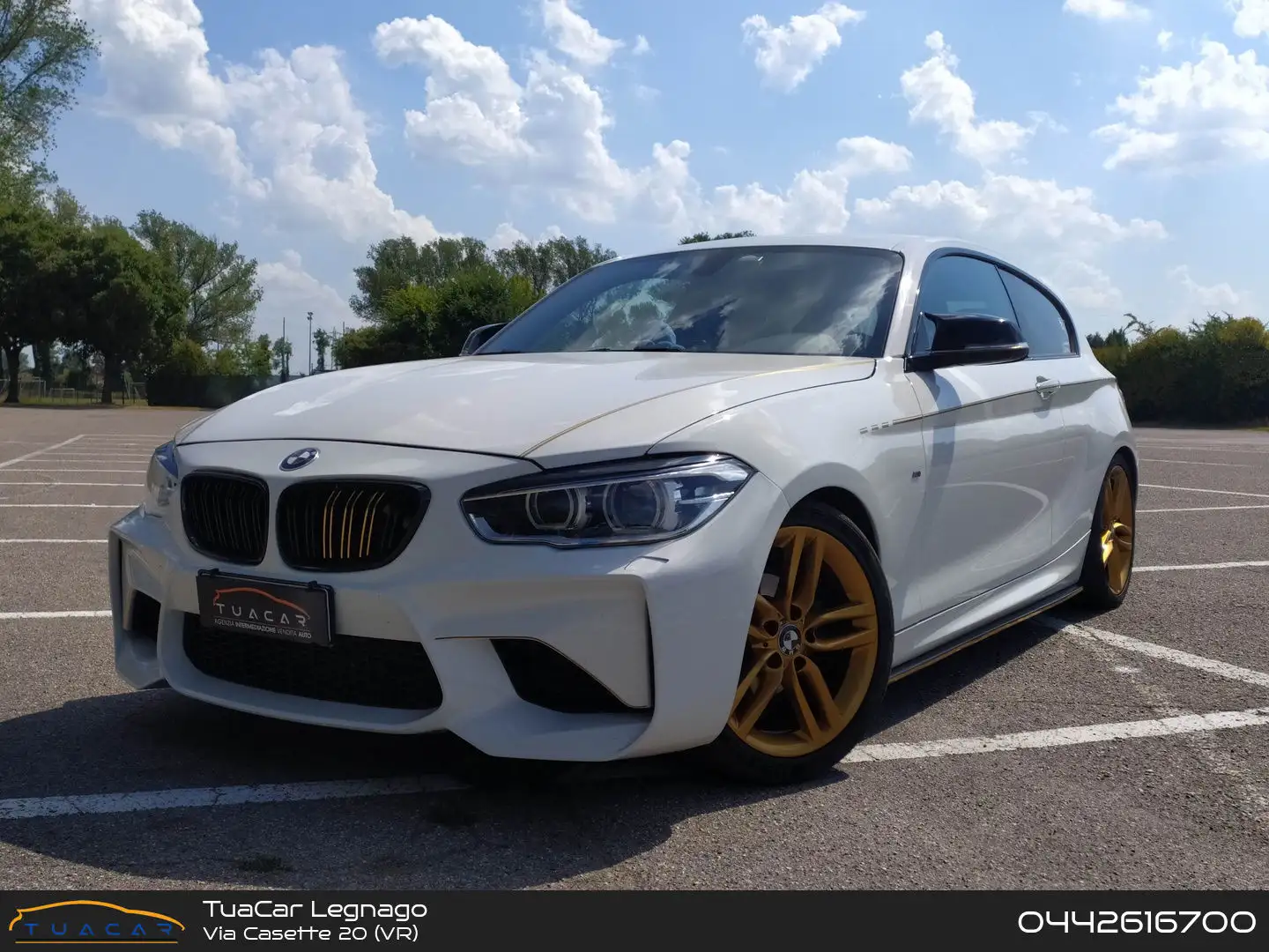 BMW 118 M Sport 118 d Blanc - 1
