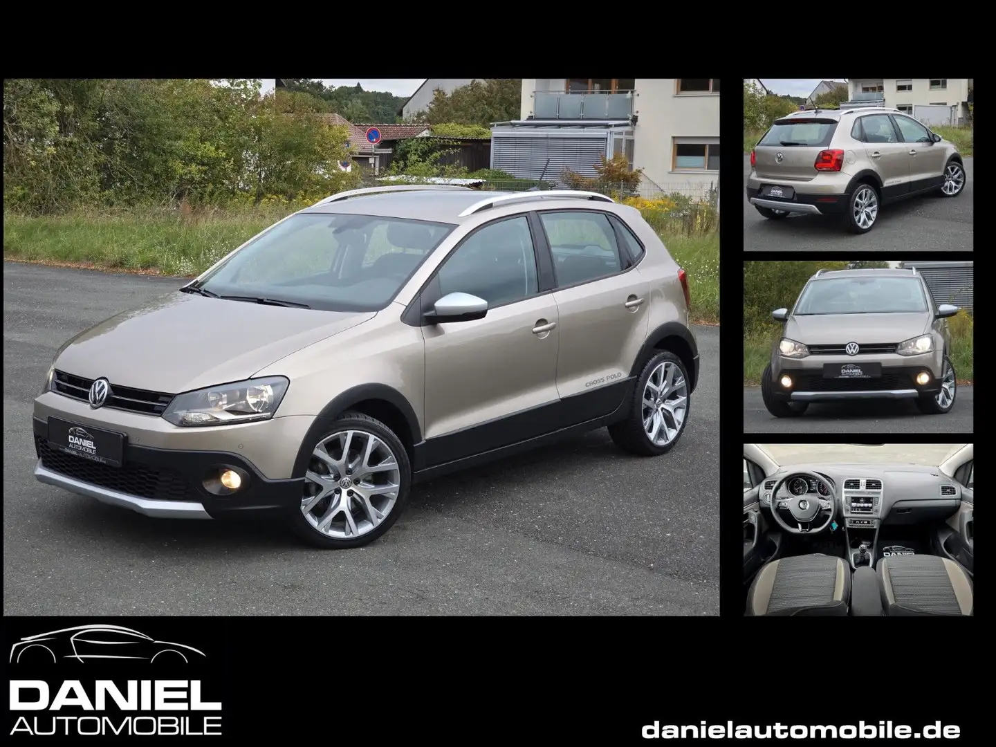 Volkswagen Polo 1.2 TSI CrossPolo BMT KLIMAAUT+PDC+ALU+TEMP Beige - 1