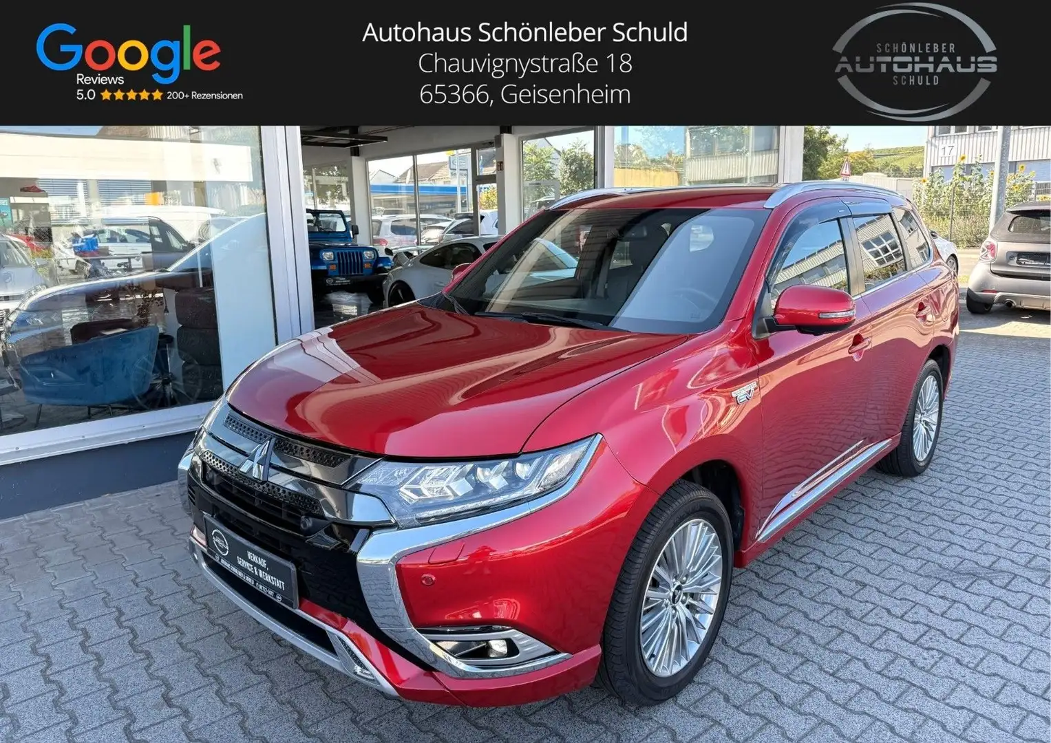 Mitsubishi Outlander PHEV Plus Spirit 4WD *1. HD*AHK*SCHECK Rosso - 1