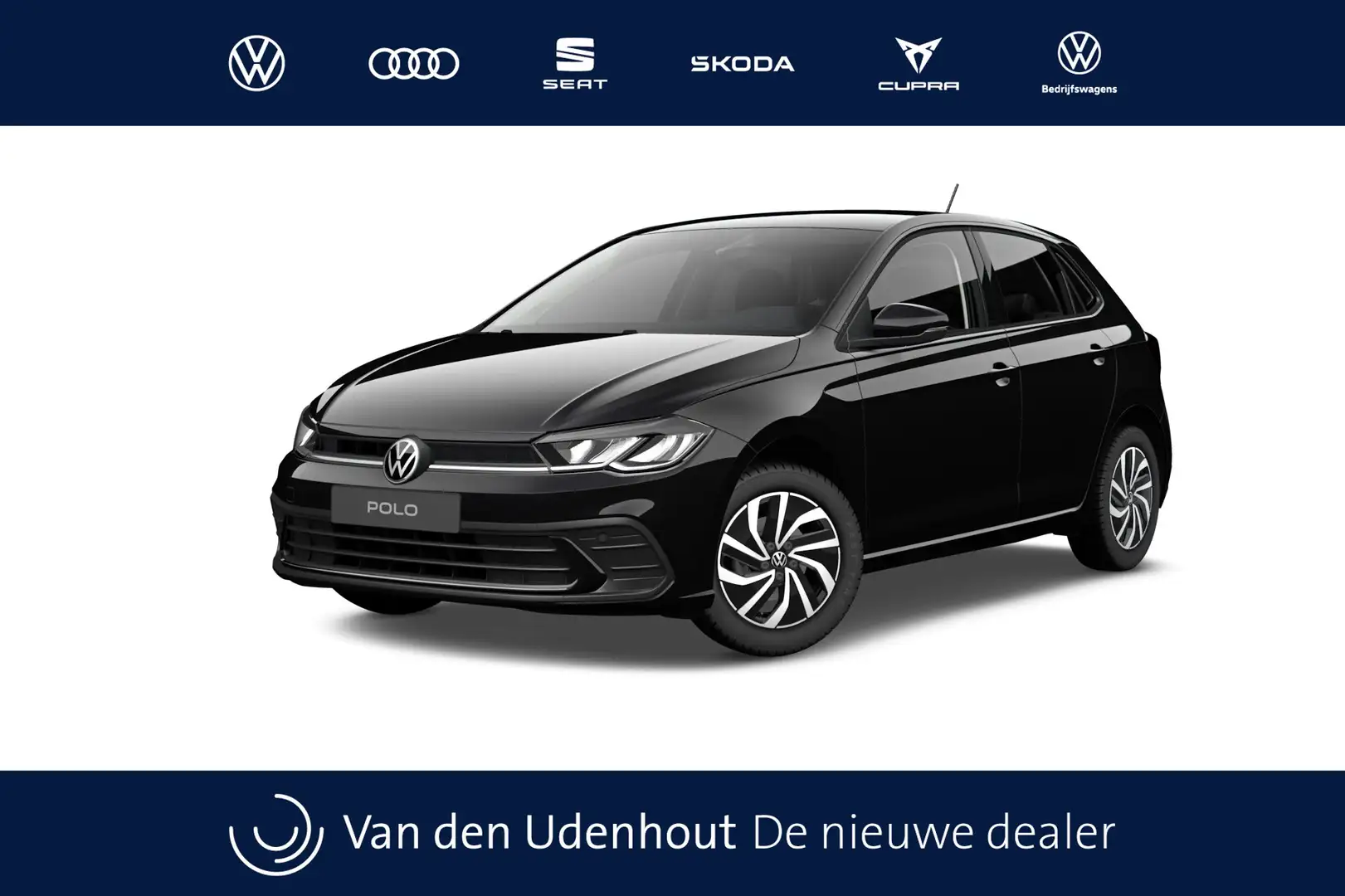 Volkswagen Polo 1.0 TSI 95 5MT Life Edition Zijruiten achter en ac Zwart - 1