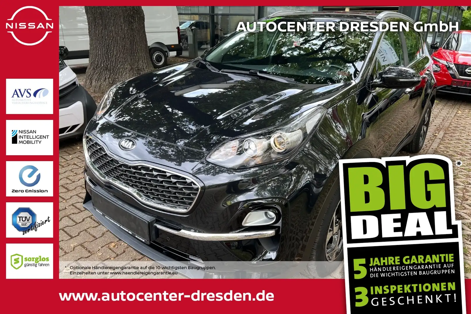 Kia Sportage 1.6 T-GDI Vision Navi+SHZ+2xKlima+4xSHZ Noir - 1