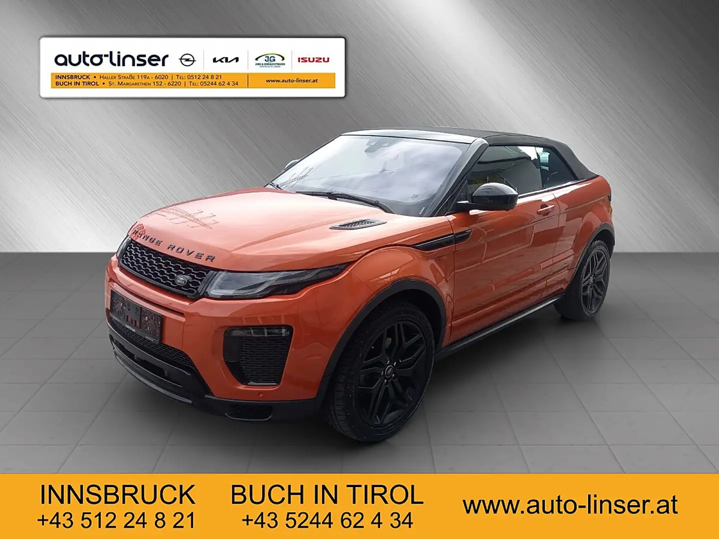 Land Rover Range Rover Evoque Cabriolet HSE Dynamic 2,0 TD4 Aut. Orange - 1
