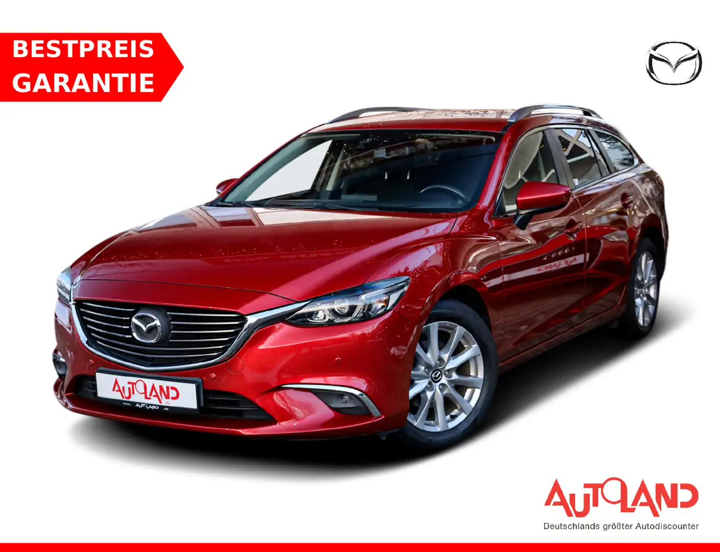 Mazda 6 2.0 Exclusive-Line LED Navi Tempomat DAB PDC Rouge - 1