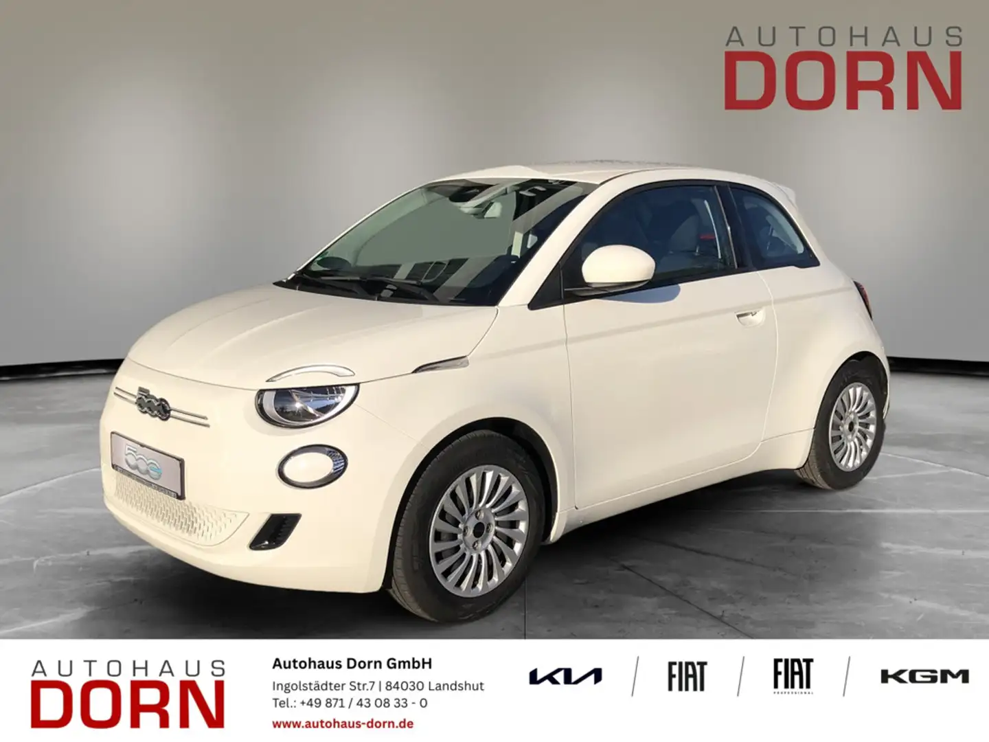 Fiat 500e LED-Tagfahrlicht Navigation DAB+ Klimaautomatik Weiß - 1