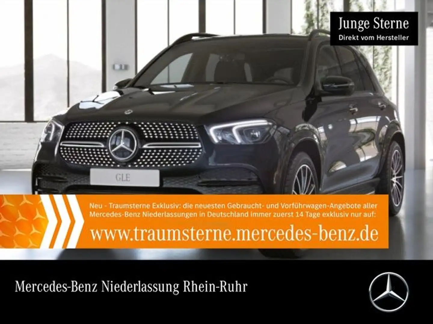 Mercedes-Benz GLE 350 de 4M AMG+NIGHT+PANO+360+MULTIBEAM+FAHRASS Schwarz - 1