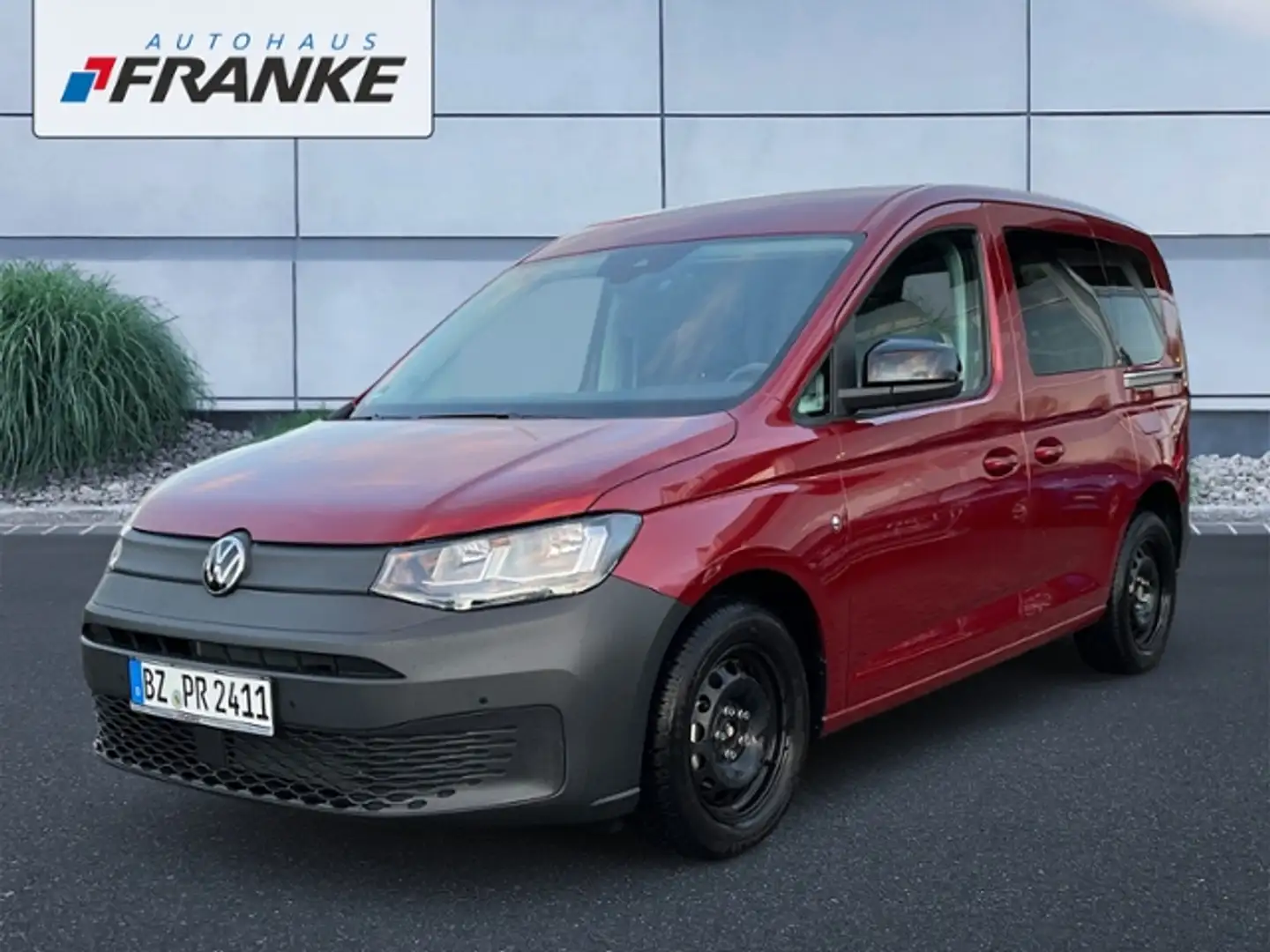 Volkswagen Caddy Kombi 2.0 TDI 5 Sitzer AHK KLIMA ALU Rot - 2