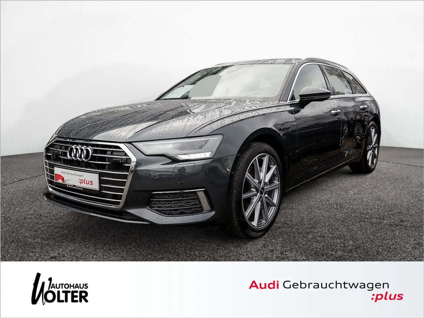 Audi A6 Avant 45 TFSI design AHK HUD KAM LEDER ACC Grau - 1