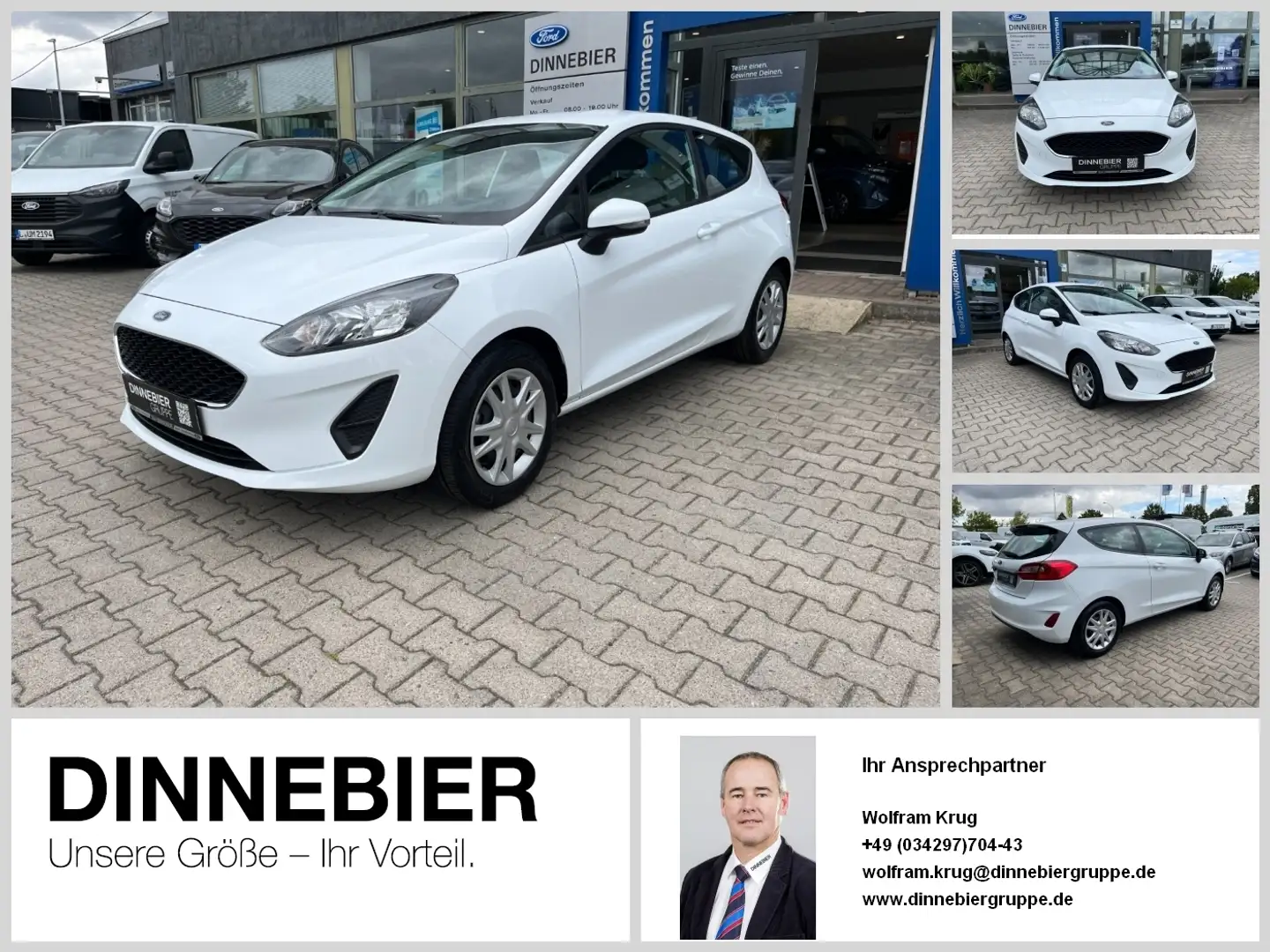 Ford Fiesta Cool&Connect Winterpaket+Tempomat Blanc - 1