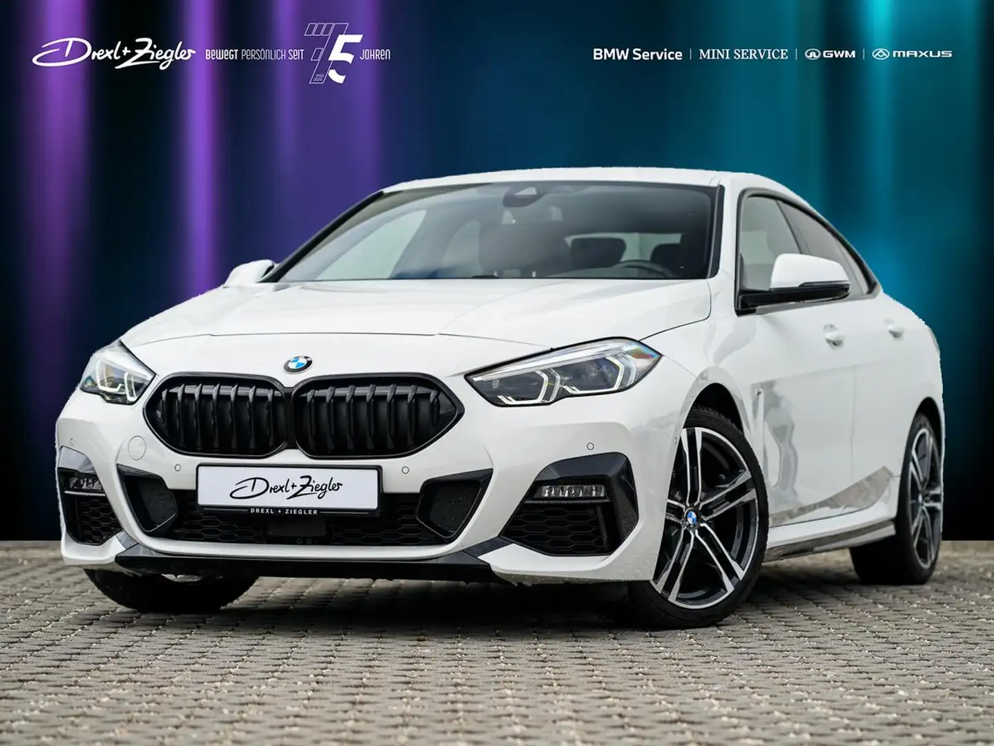 BMW 218 218i Gran Coupe M-Sport 18" KoZg AdLED ParkAss Weiß - 2