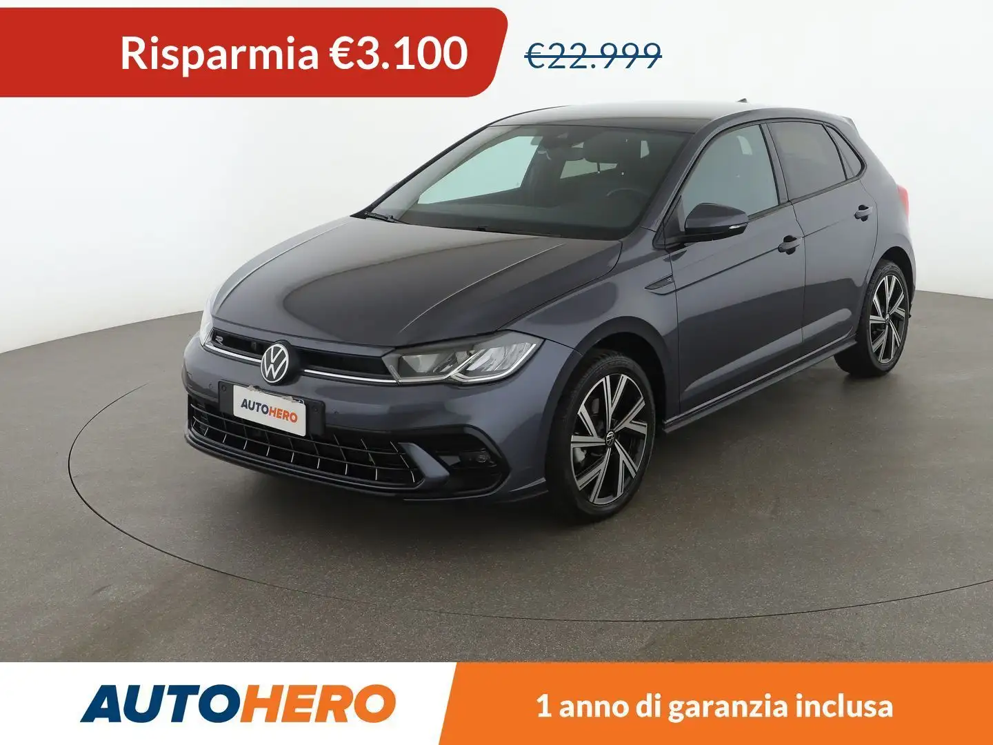 Volkswagen Polo 1.0 TSI R-Line 110 CV DSG Gris - 1