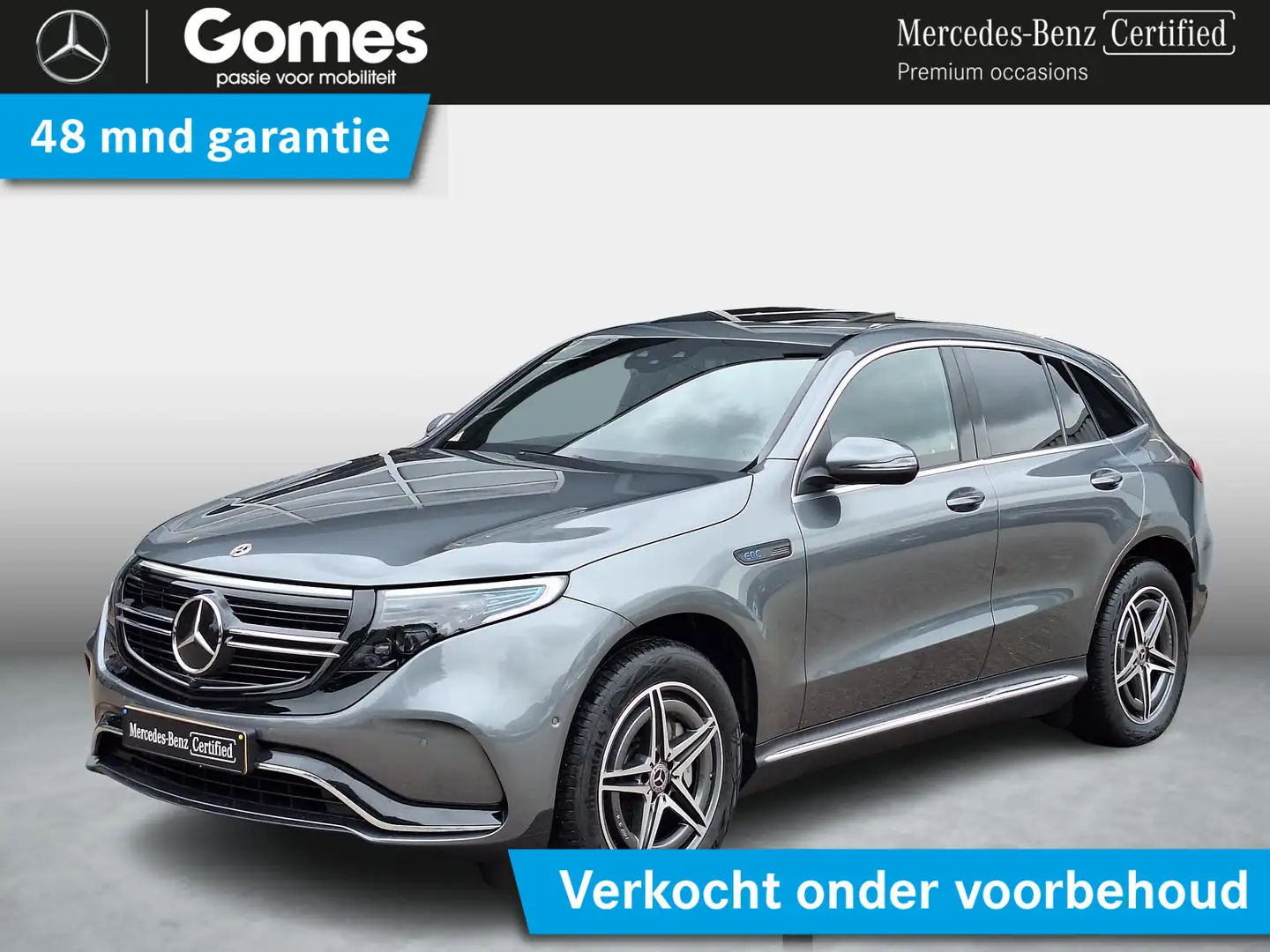 Mercedes-Benz EQC 400 4MATIC | RijAssistentiepakket | Schuifdak | Sfeerv Grijs - 1
