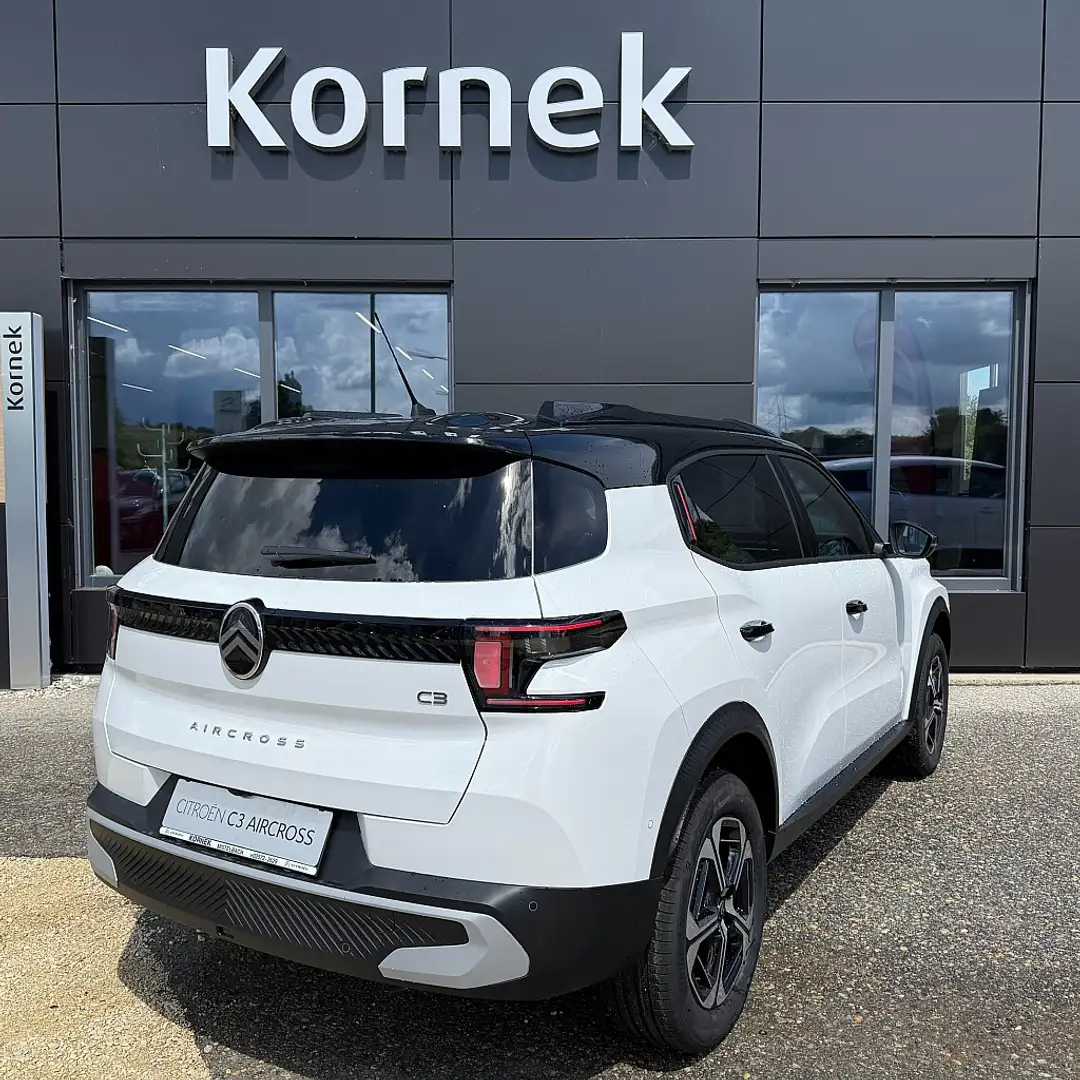 Citroen C3 Aircross Turbo 100 S&S 6-Gang-Manuell Plus inklusive Met... Wit - 2