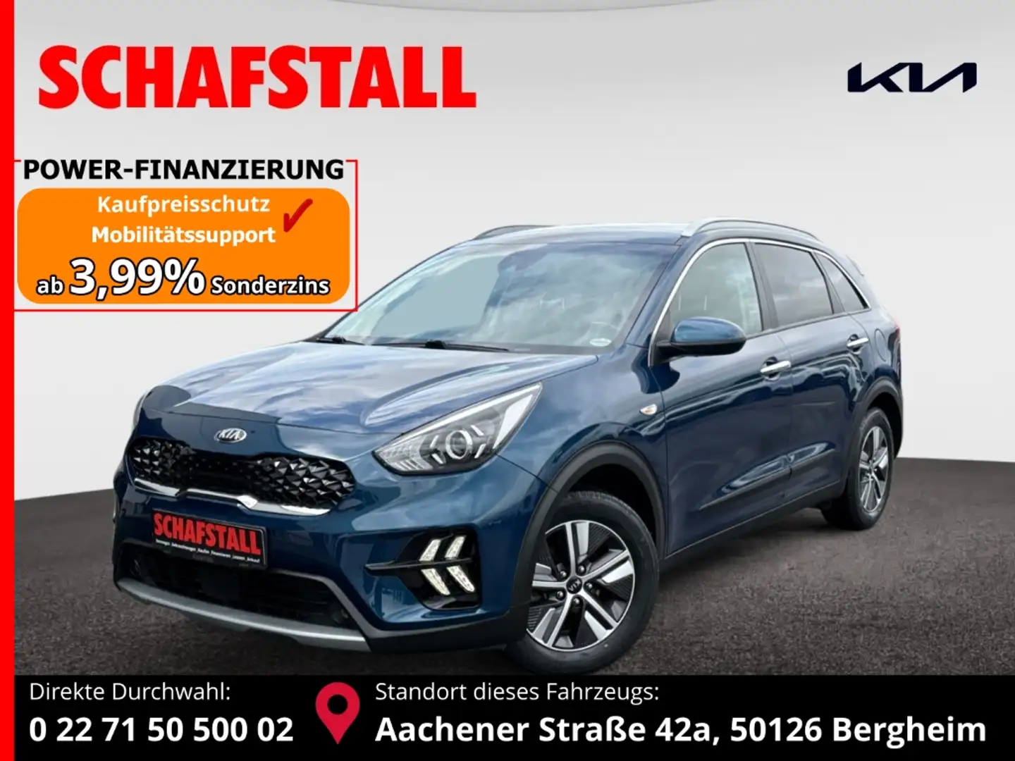 Kia Niro Vision 1.6 GDI Hybrid Navi Tempomat Kamera Sitzhei Blu/Azzurro - 1