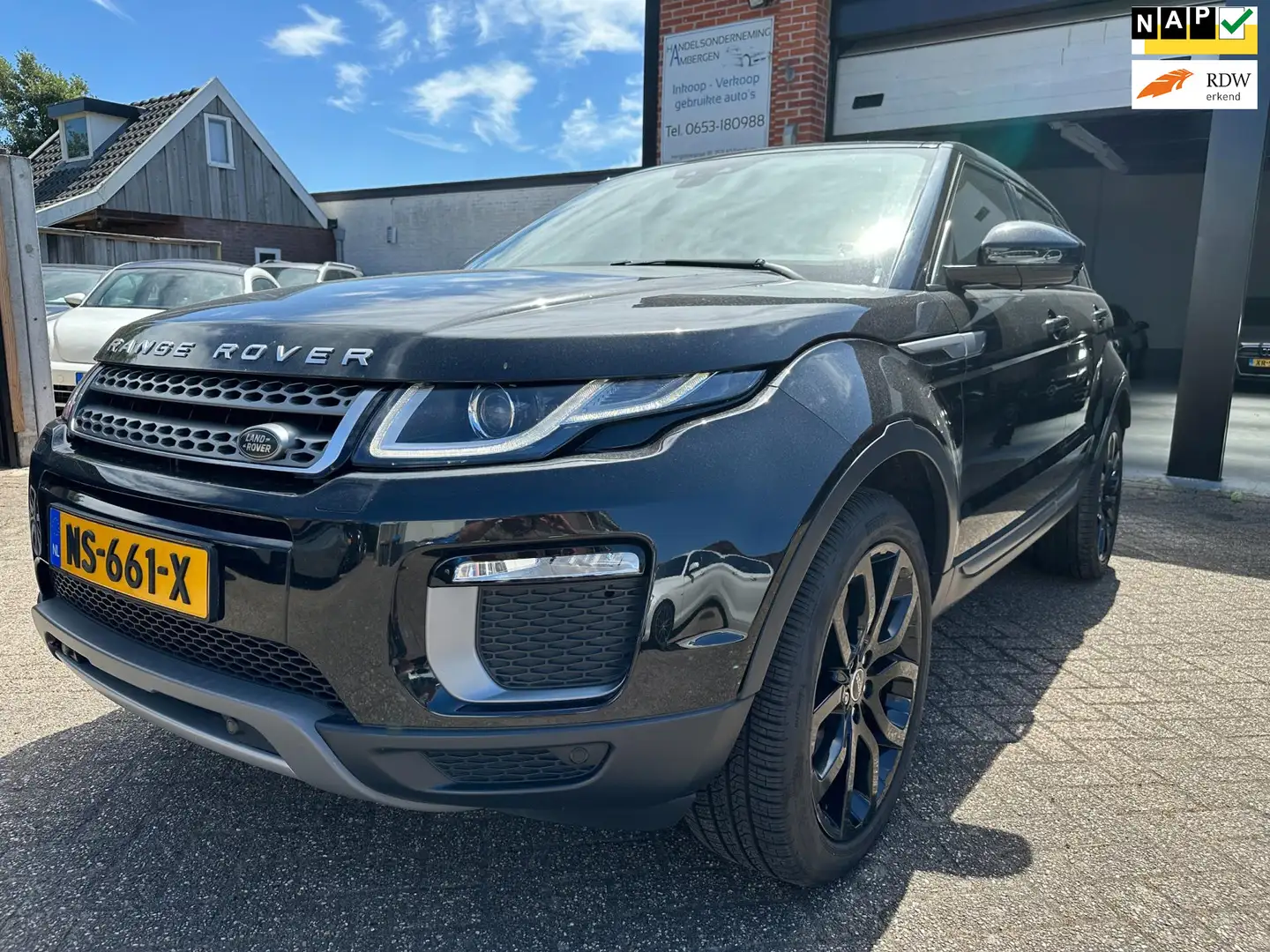 Land Rover Range Rover Evoque 2.0 TD4 SE Dynamic AUTOMAAT-NAVI-PDC-CRUISE-CLIMA- Zwart - 1