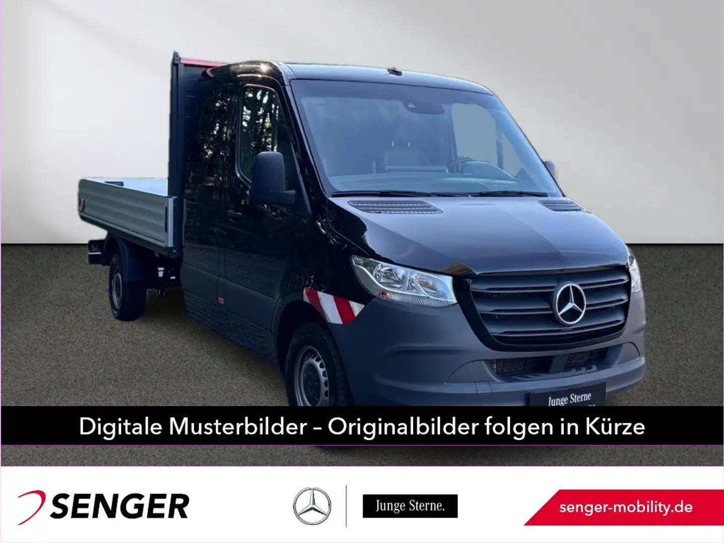 Mercedes-Benz Sprinter 317 CDI Pritsche DoKa L3 AHK3,5t 9G Noir - 1