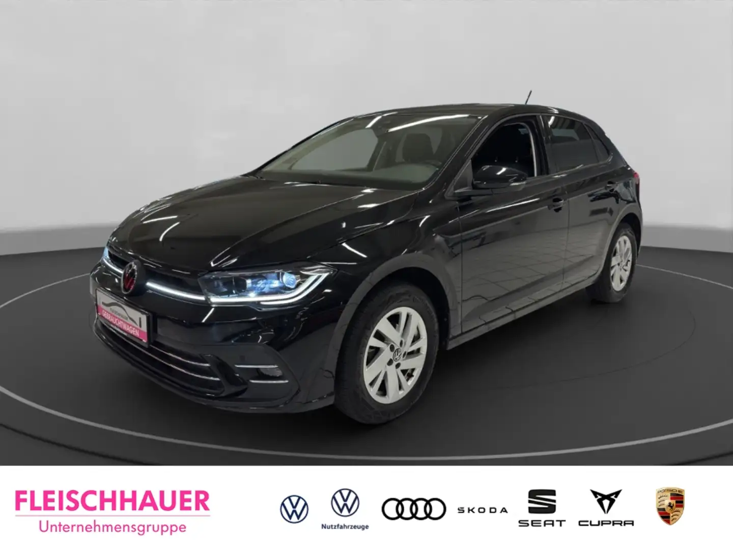Volkswagen Polo VI Style 1.0 TSI DSG+Matrix+VC+PDC+App-connect Schwarz - 1