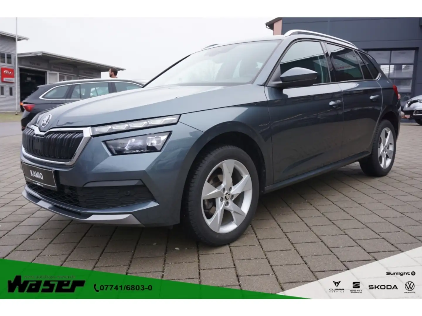 Skoda Kamiq 1.0 TSI Ambition Navi ACC LED SHZ Climatr. DAB Grau - 1