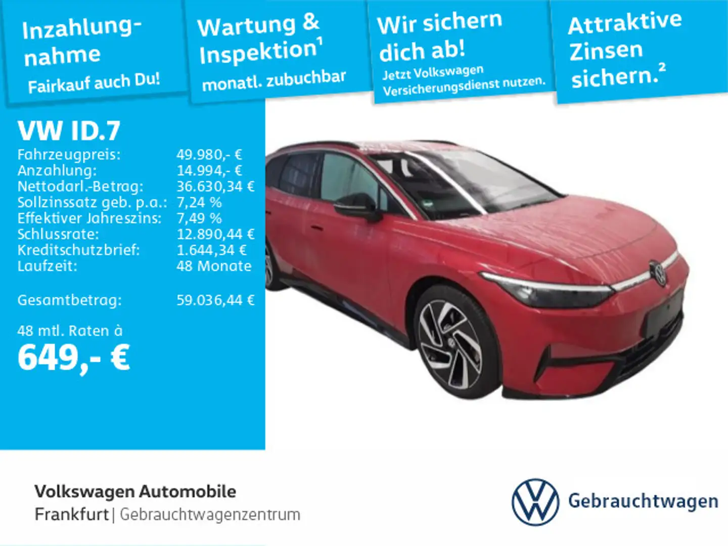 Volkswagen ID.7 Tourer Pro Navi AHK IQ.LIGHT - LED-Matrix-S Rot - 1