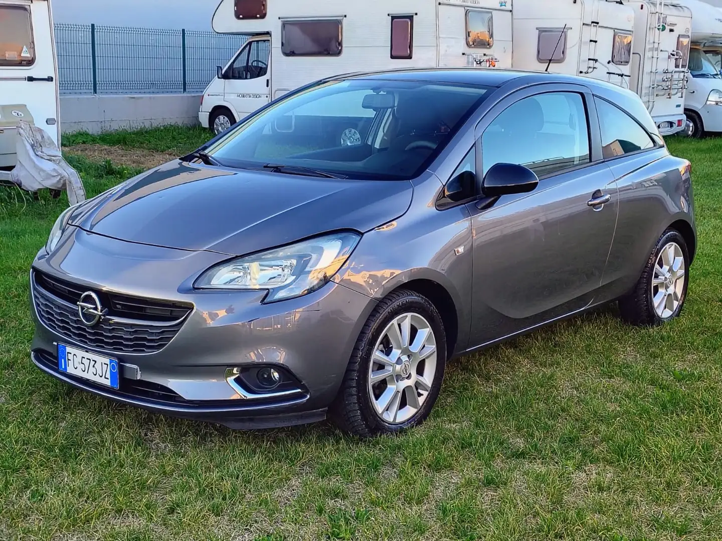 Opel Corsa Corsa V 2015 3p 1.2 Advance (n-joy) Grigio - 1