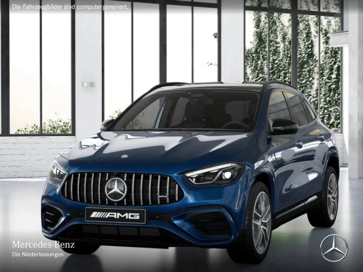 Mercedes-Benz GLA 35 AMG GLA 35 4M AMG+PANO+MULTIBEAM+BURMESTER+KAMERA+TOTW Blau - 2
