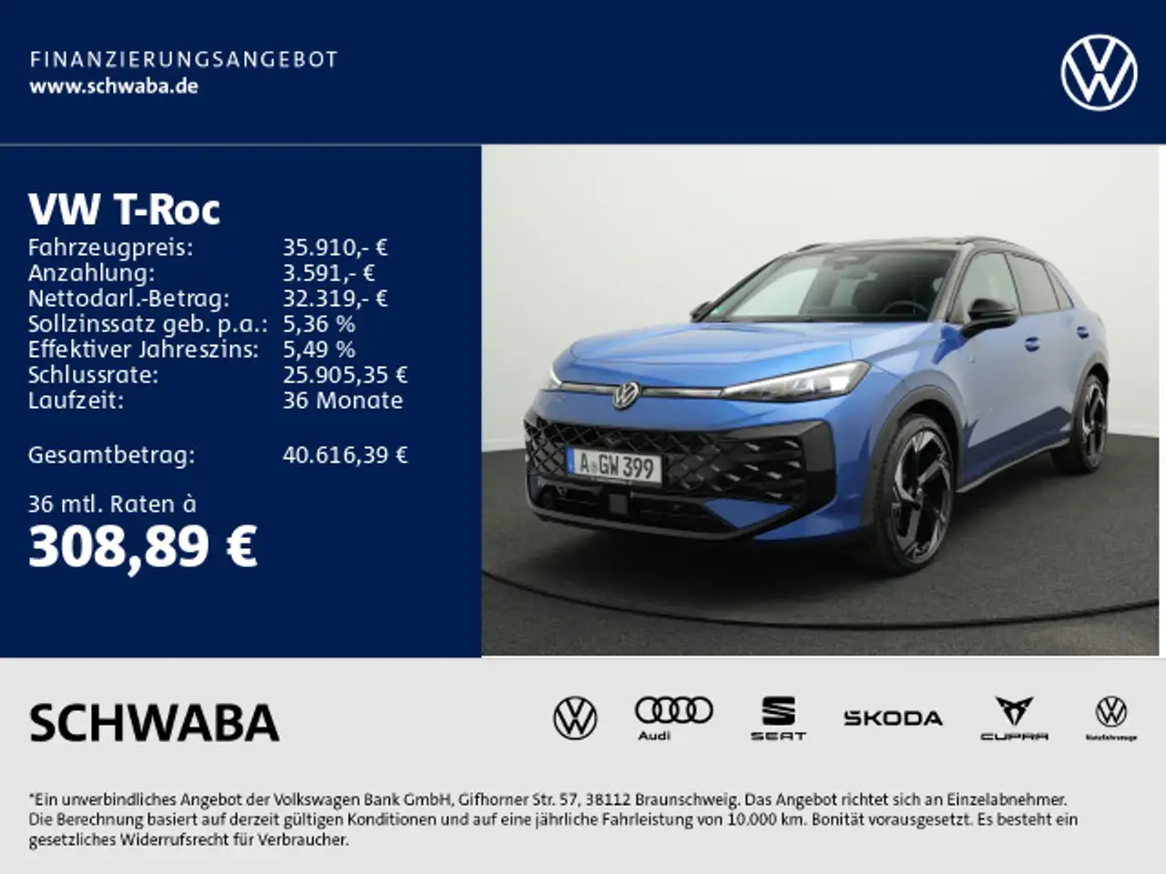 Volkswagen T-Roc R-Line 1.5 eTSI DSG *Black Style*IQ.LIGHT* 2