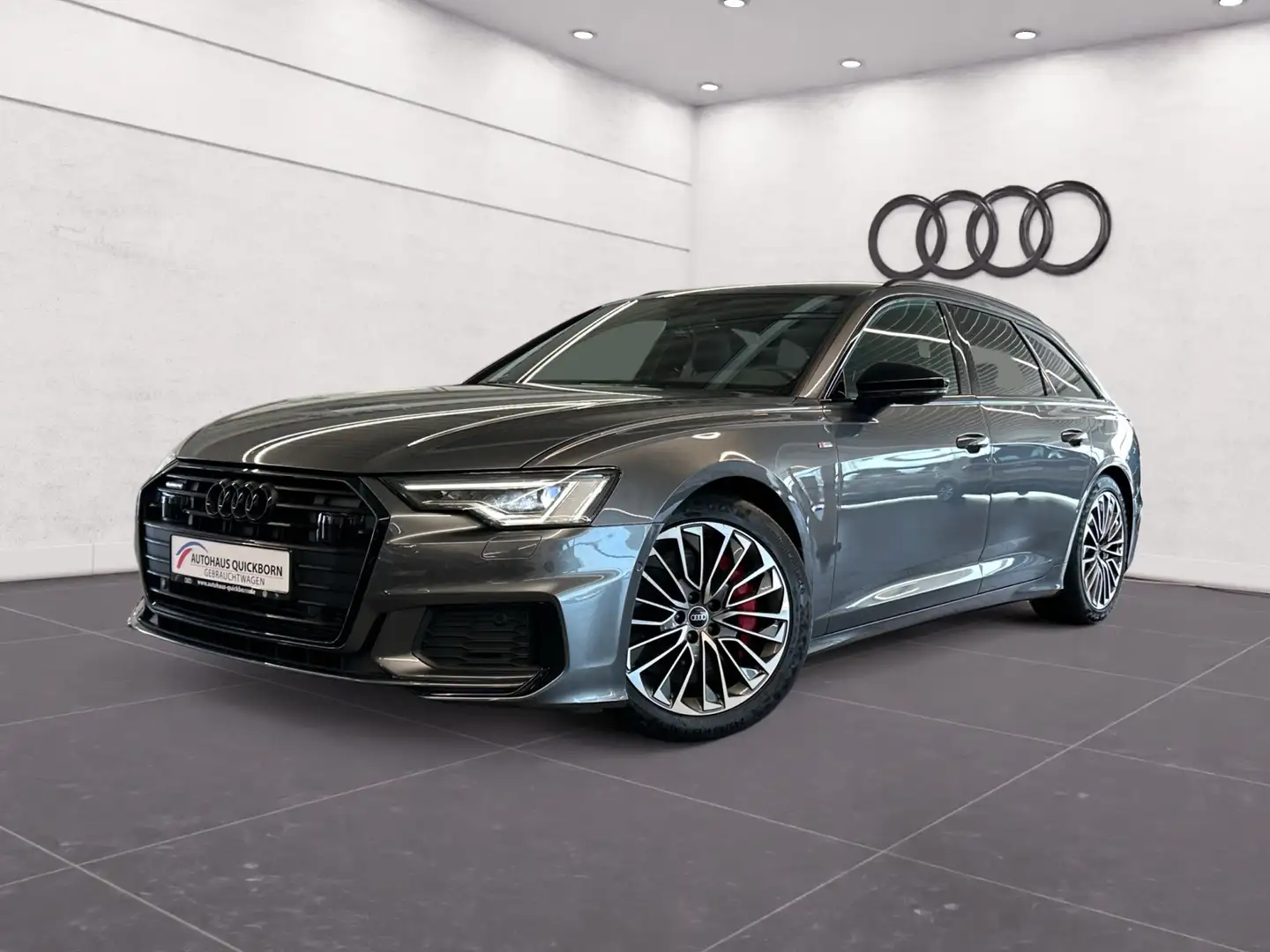 Audi A6 Avant S line 55 TFSIe quattro AHK MATRIX B&O TOUR Grijs - 2