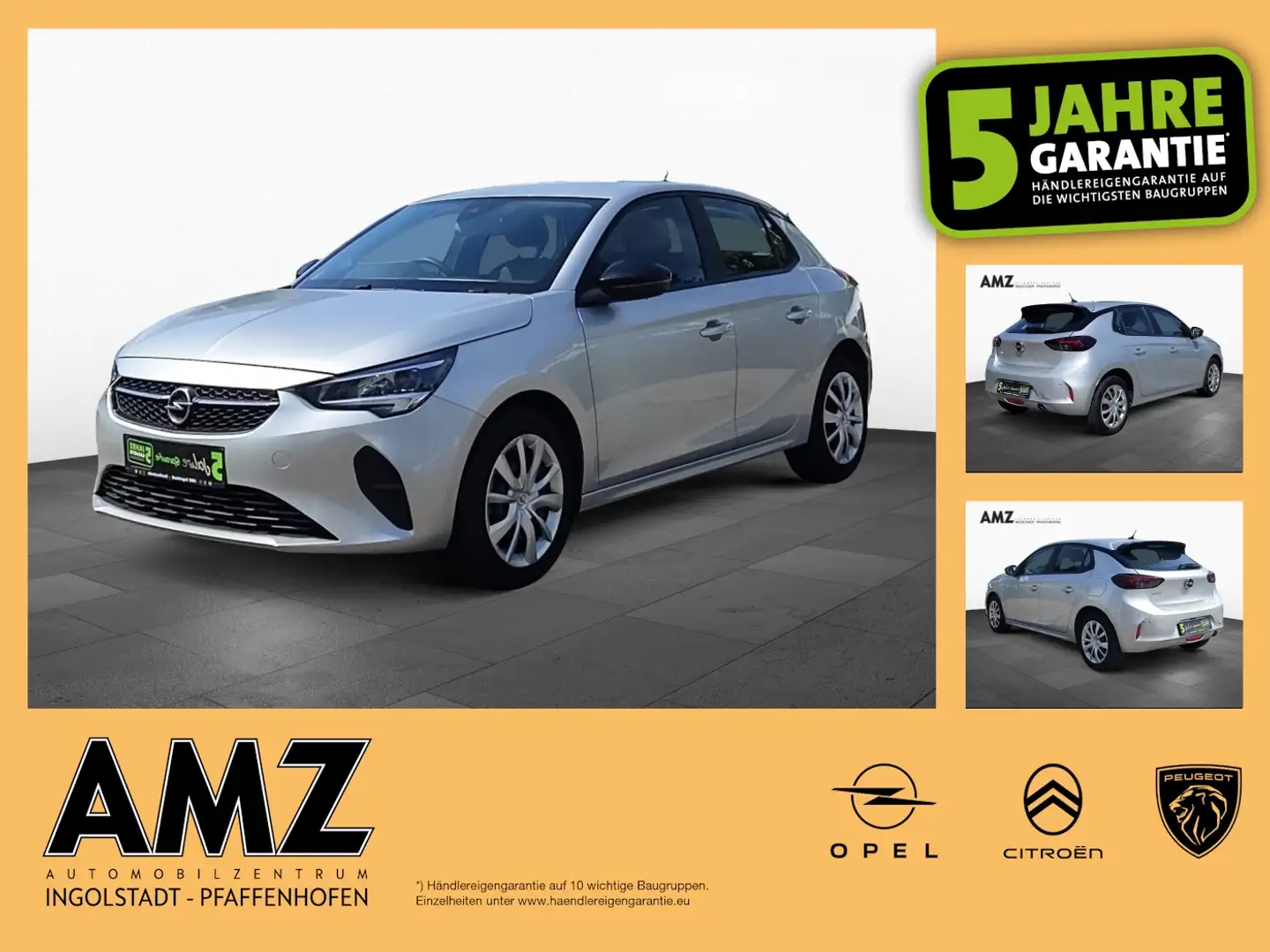 Opel Corsa Edition Autom. W-Paket KAM PDC Klima Argent - 1