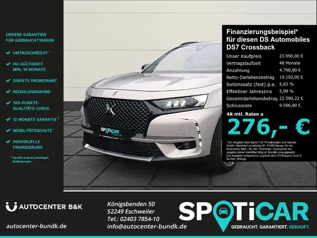 DS Automobiles DS 7 Crossback E-TENSE 4x4 LOUVRE Hifi Panodach Night Vision