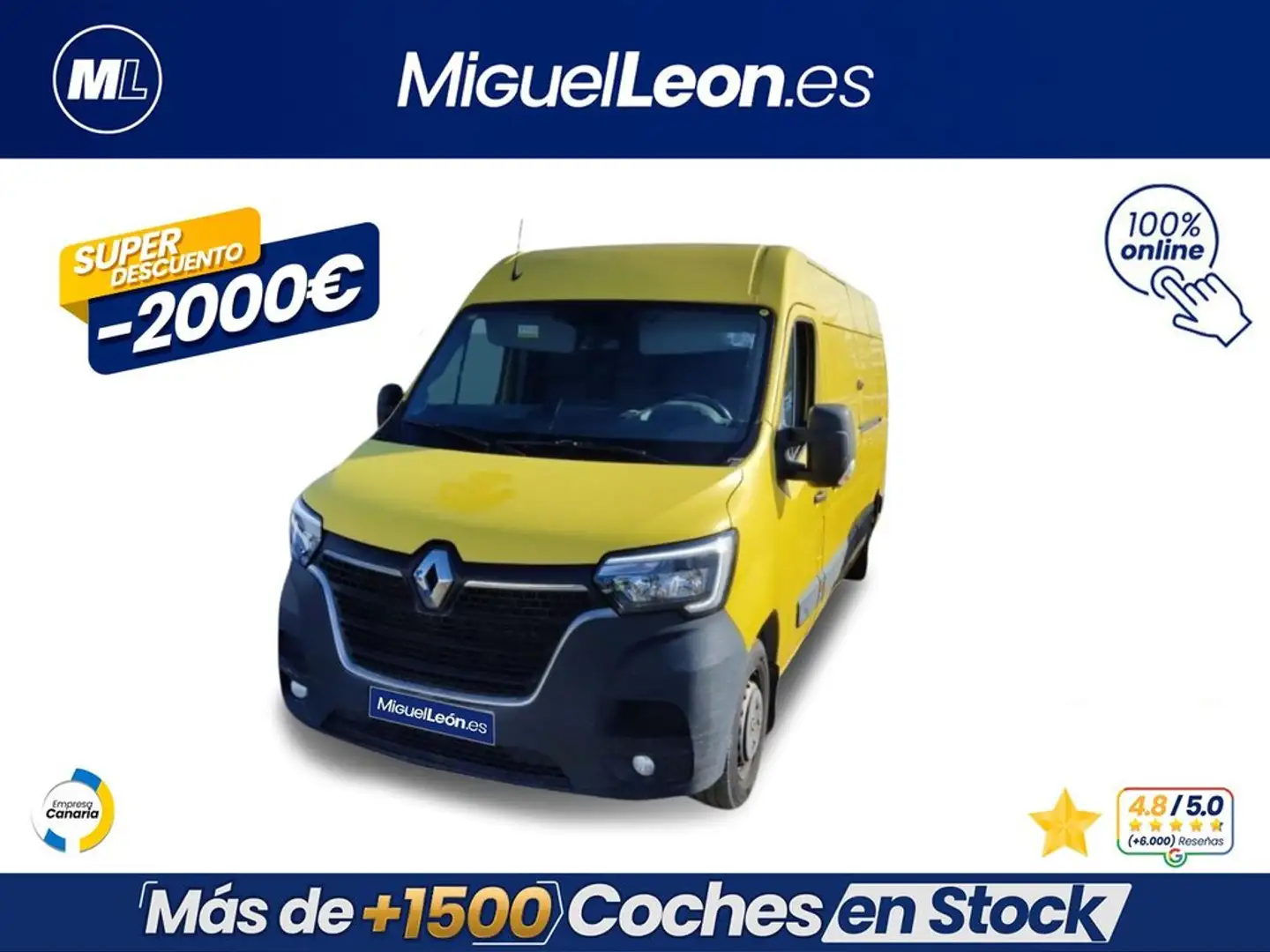 Renault Master T L3H2 3500 Blue dCi 99 kW(135CV) 4 Puertas Amarillo - 1