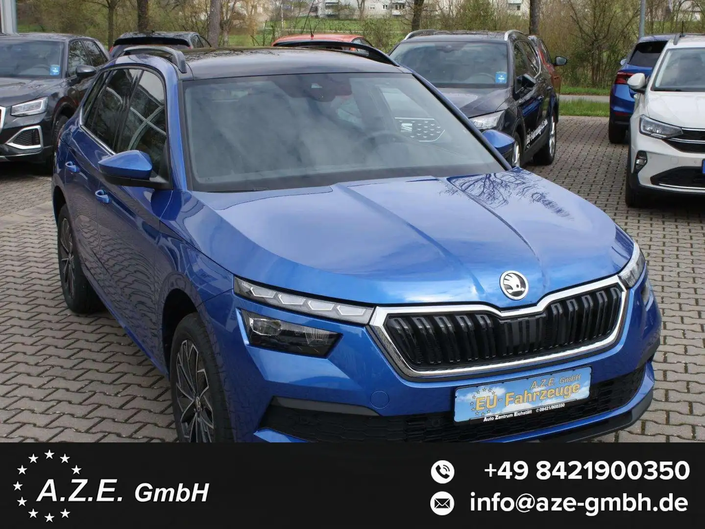 Skoda Kamiq Style 1.0 TSI *LED*AHK*PANO*SH*EL.KLAPPE*ACC*KA... Bleu - 1