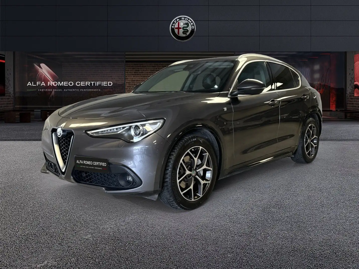 Alfa Romeo Stelvio 2.2 Turbo Diesel 190CV Ti AT8 Q4 Grigio - 1
