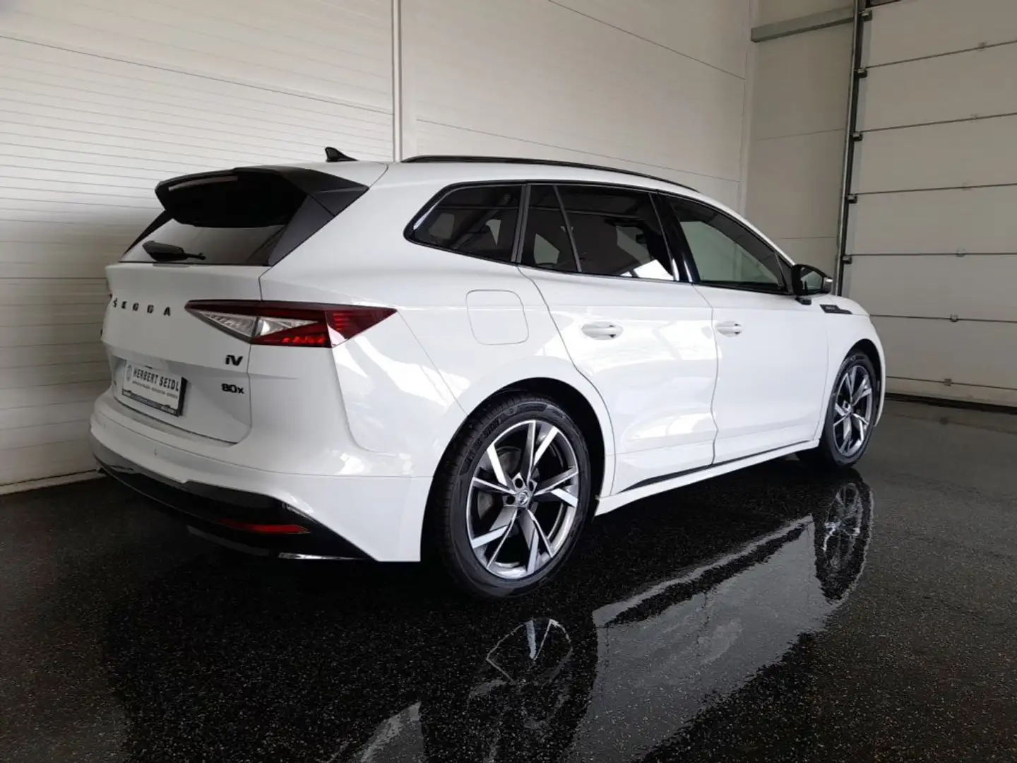 Skoda Enyaq IV SPORTLINE 4x4 82kWh Aut. *20 ZOLL / VOLL LED / NAVI / AHV & KAMERA / LEDER-ALCANTARA & MEMORY* Weiß - 2