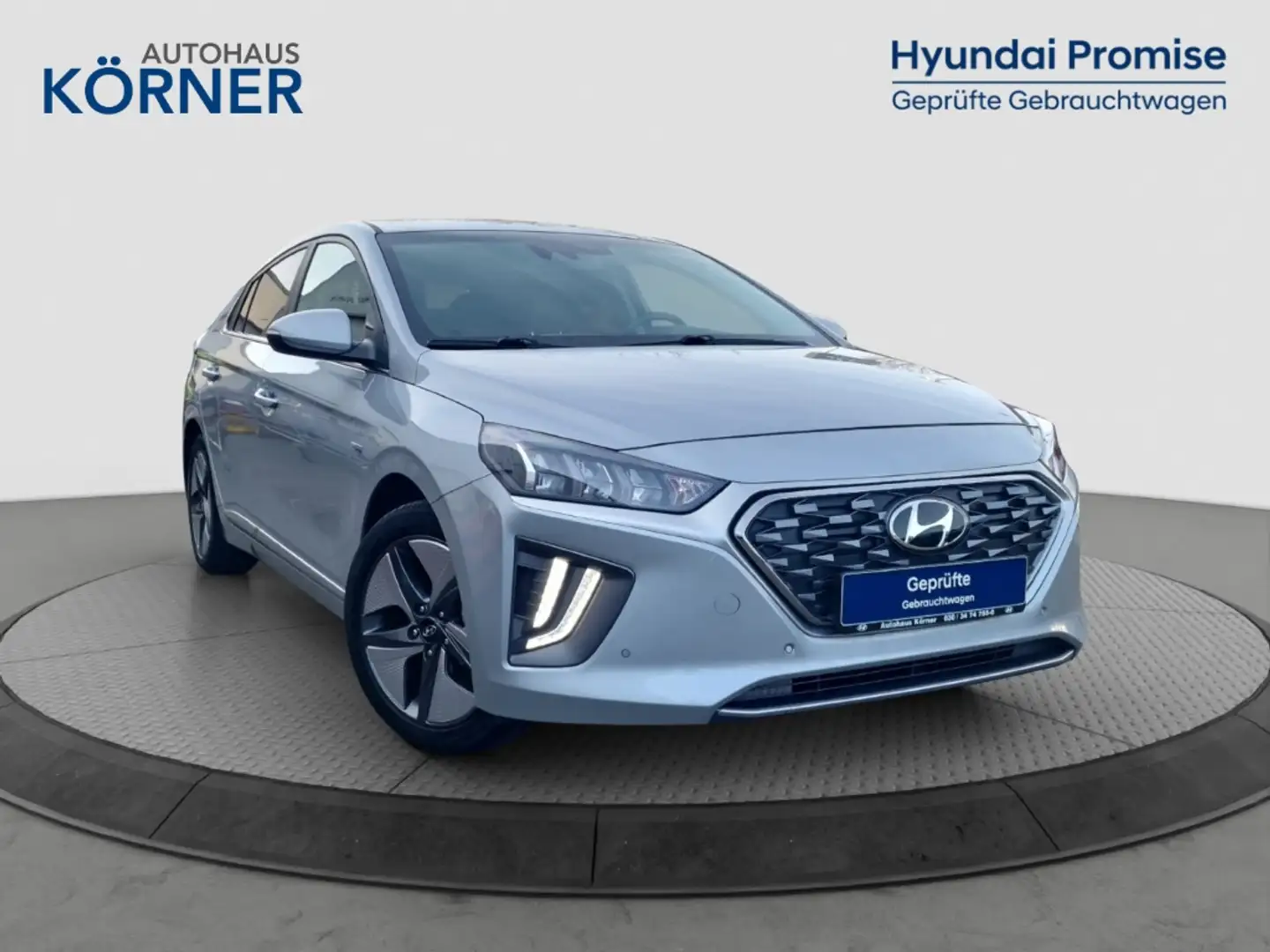 Hyundai IONIQ Hybrid PREMIUM *LEDER*KLIMASITZ*CAM*CARPLAY* Gris - 1