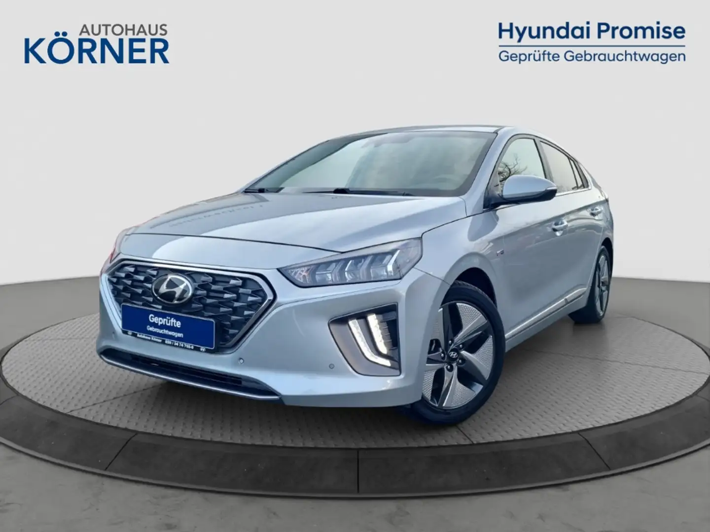 Hyundai IONIQ Hybrid PREMIUM *LEDER*KLIMASITZ*CAM*CARPLAY* Gris - 2