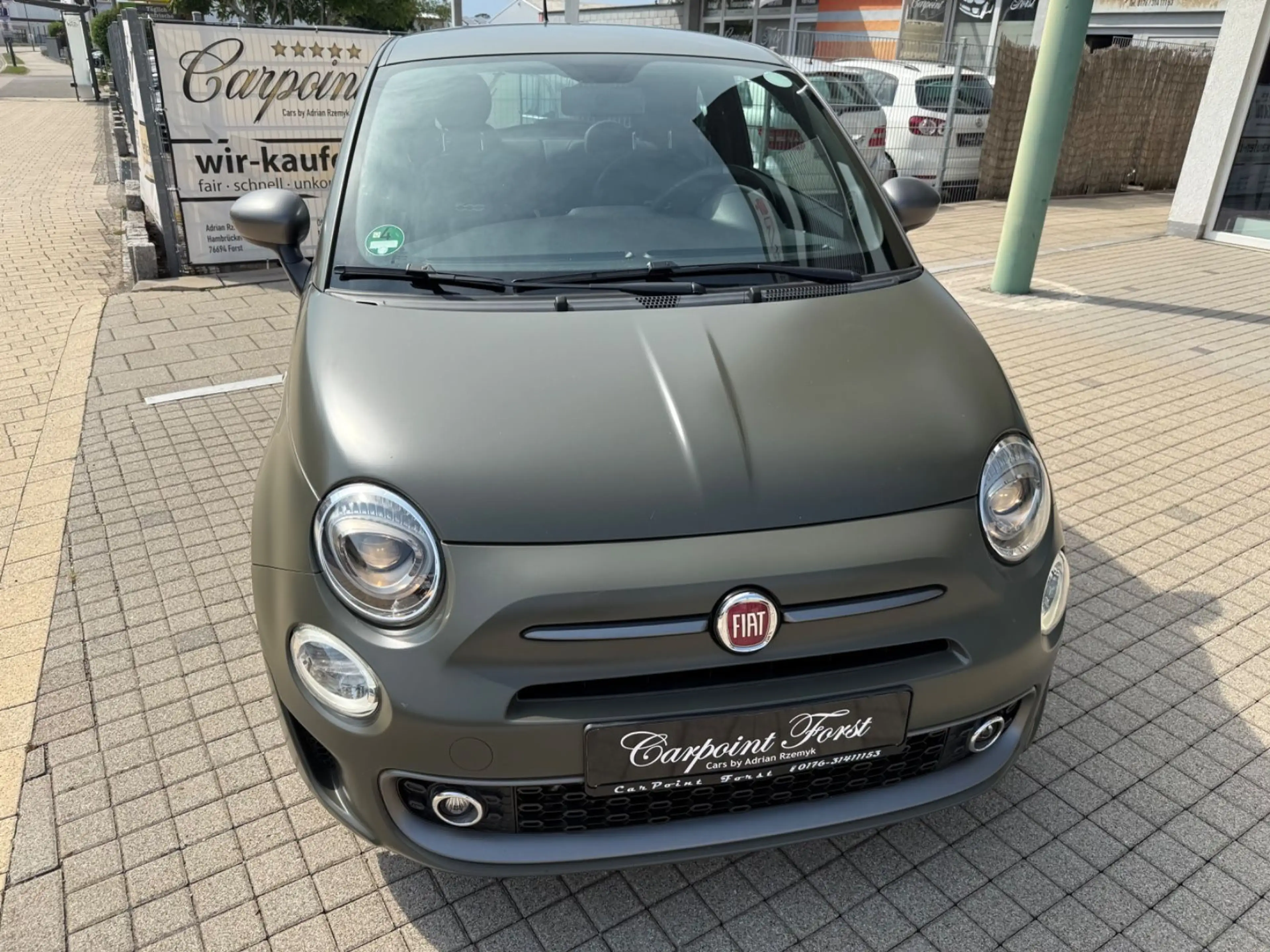 Fiat 500 S , Alpi Grün Matt, NAVI,Leder ,TüV 06.2027 — photo 3
