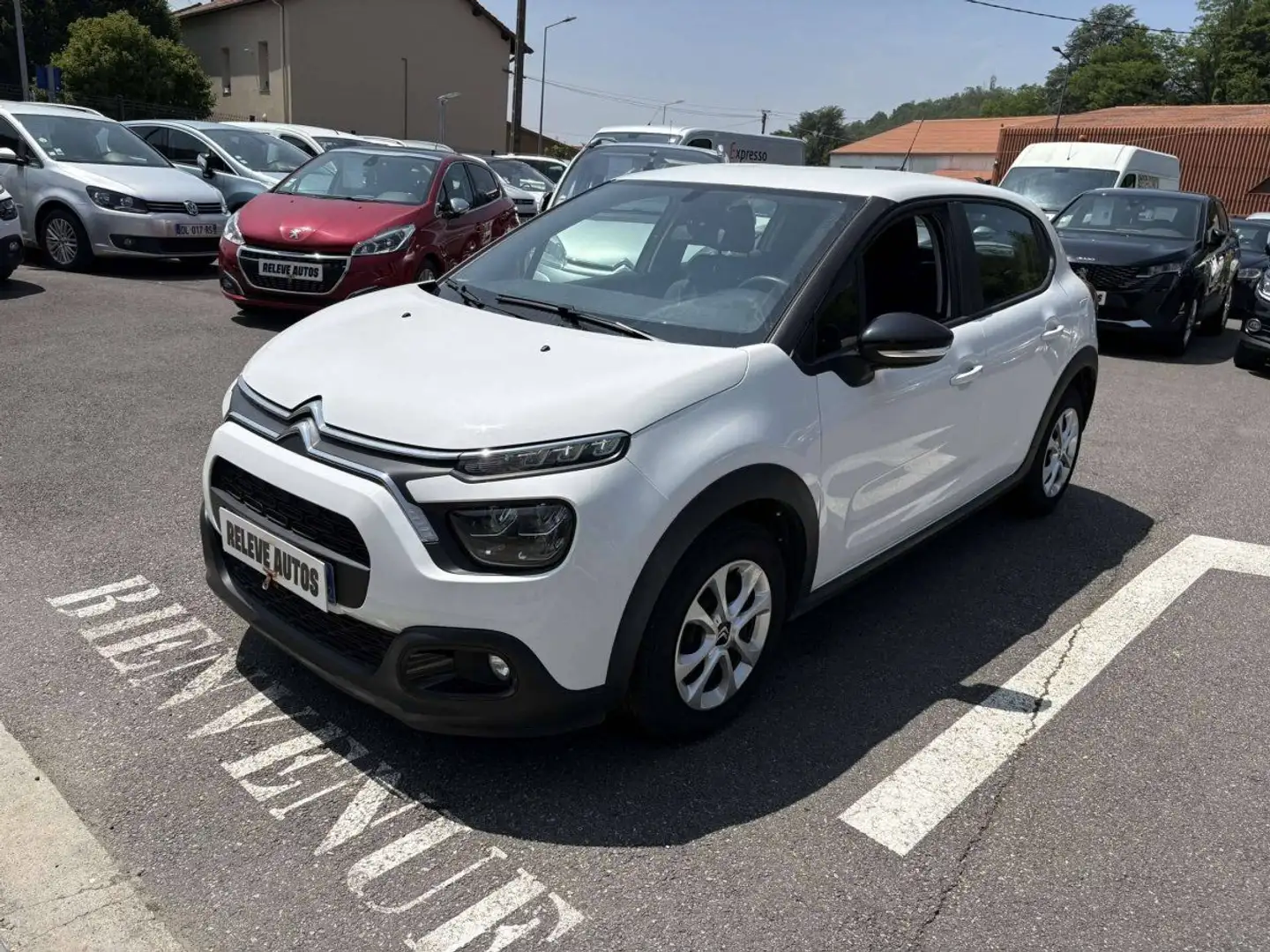 Citroen C3 Citroën III 1.5 BlueHDi 100ch S&S Feel AUTO ECOLE Blanc - 2