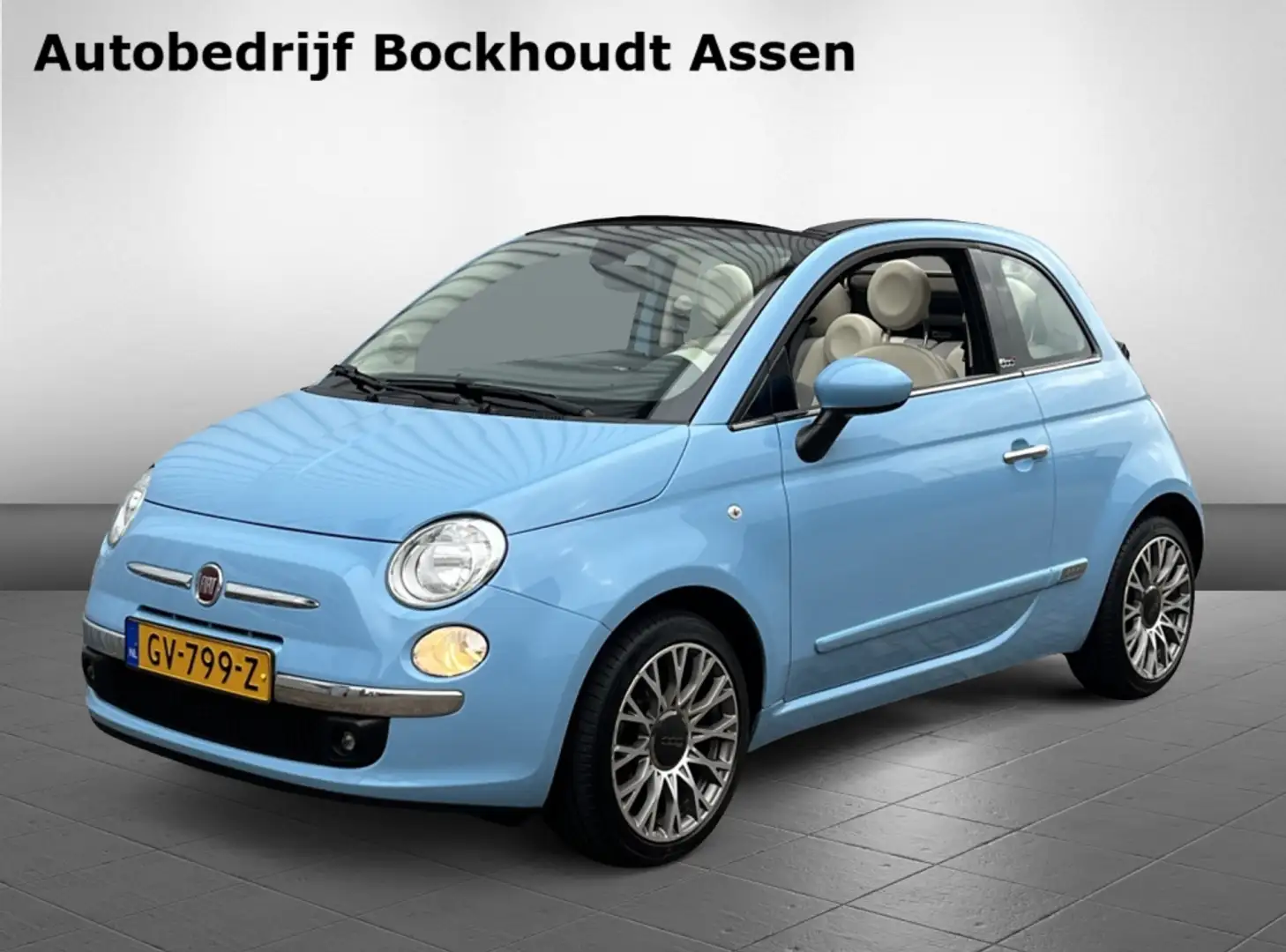 Fiat 500C 0.9 TwinAir Turbo 80 Lounge | Climate Control | 16 Bleu - 1