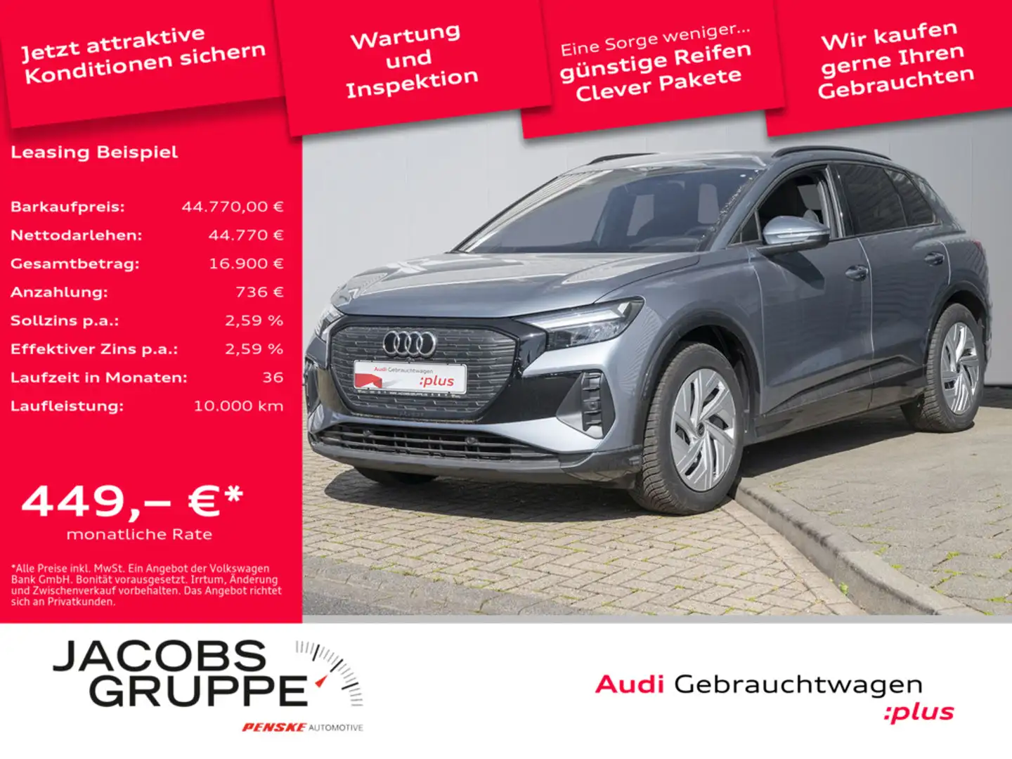 Audi Q4 e-tron Blau - 1