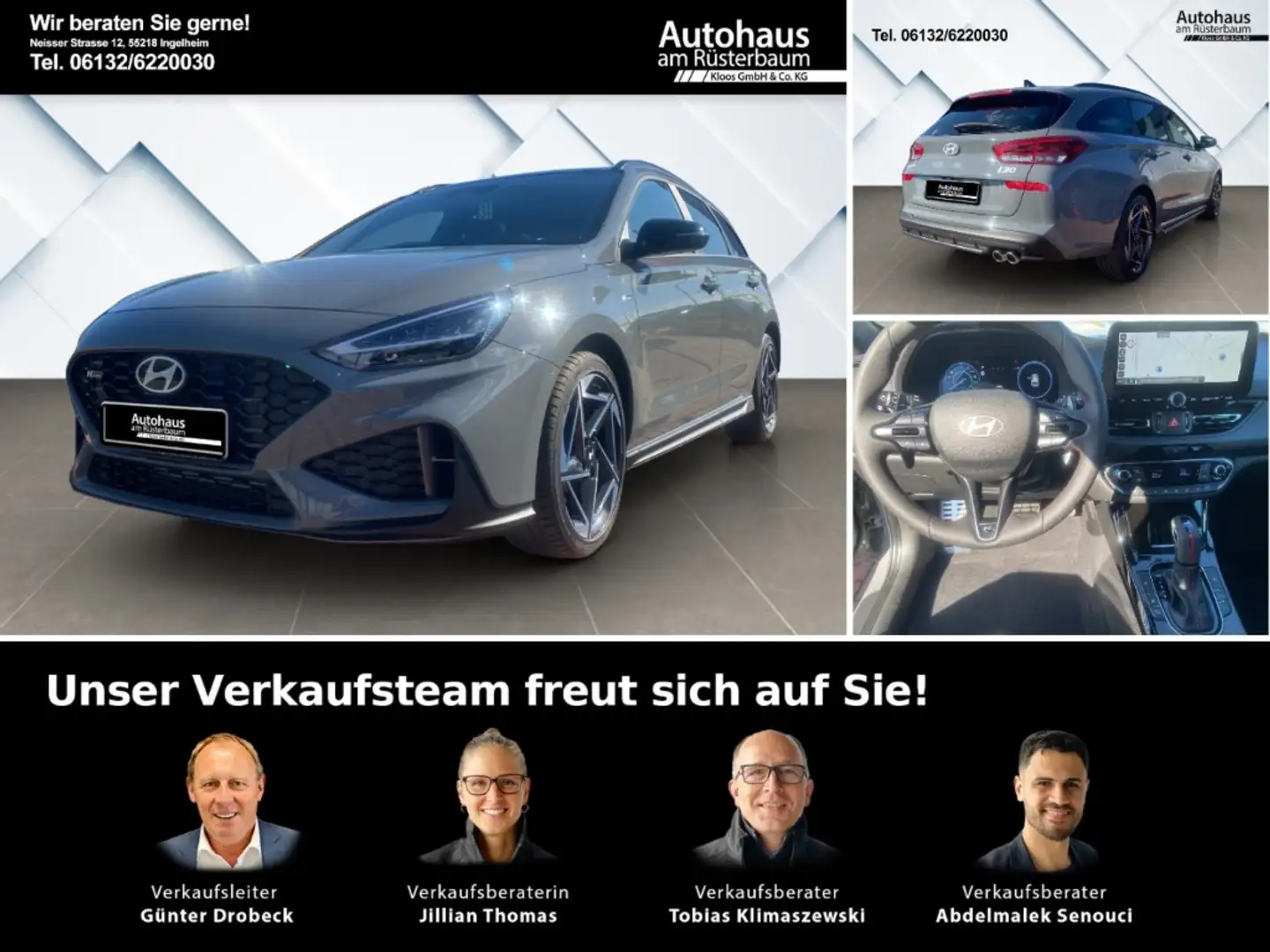 Hyundai i30 N Line Mild-Hybrid Kombi (MY25) 1.5 Automatik, Gla Gris - 1