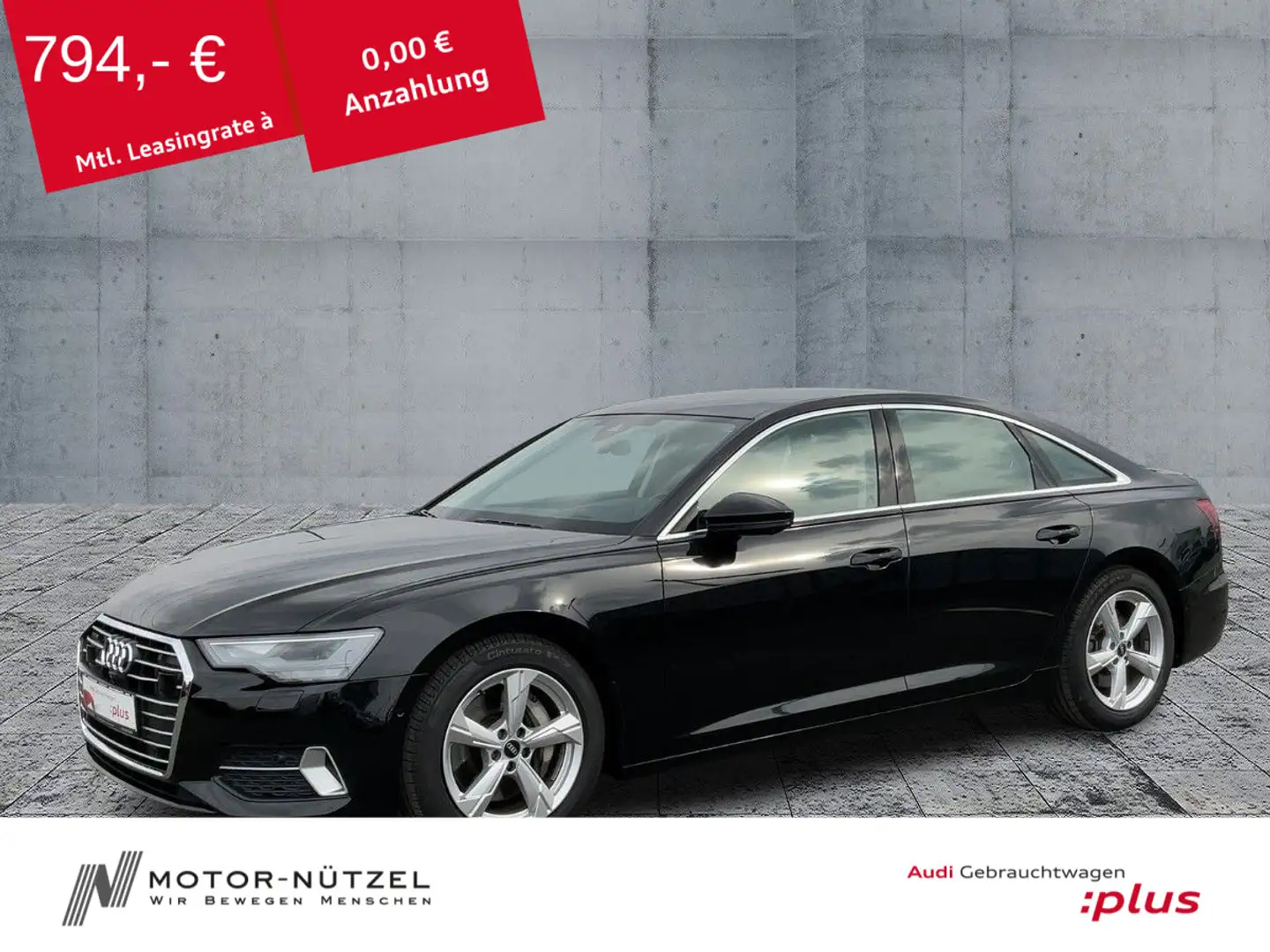 Audi A6 50 TDI QU SPORT LED+NAVI+AIR+360° Schwarz - 1
