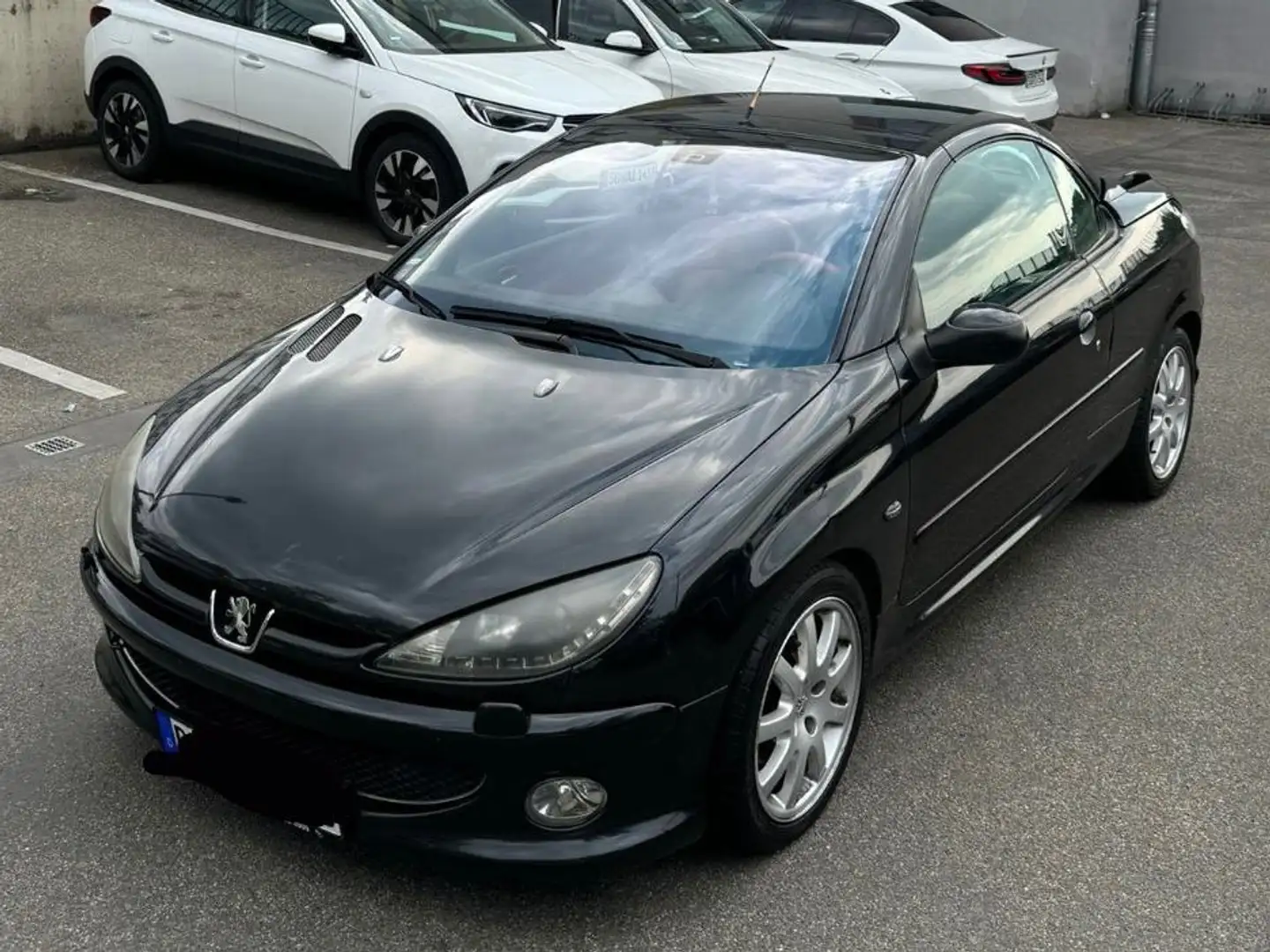 Peugeot 206 CC 135 Festpreis Schwarz - 1