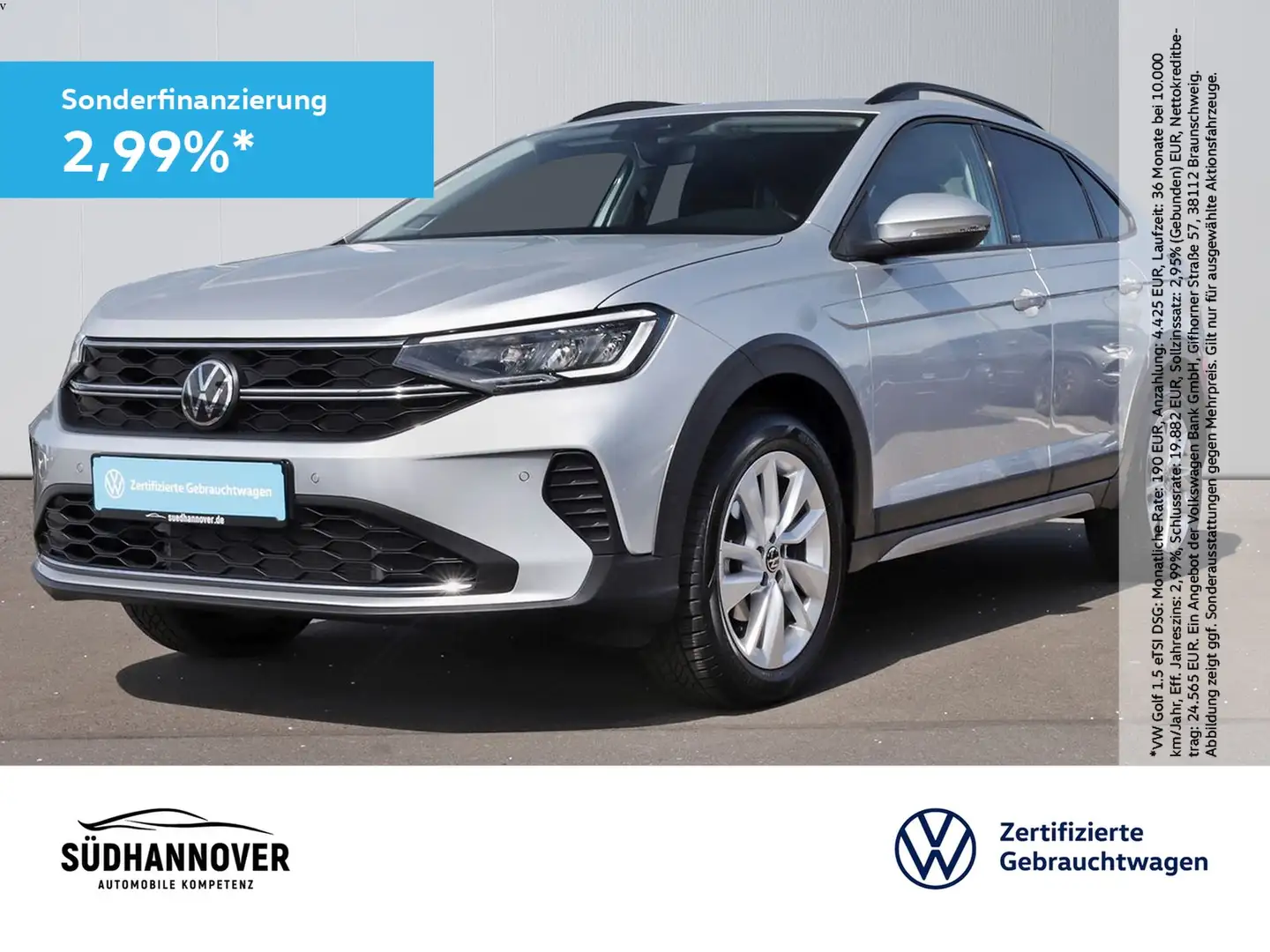 Volkswagen Taigo Move 1.5 TSI DSG AHK+NAVI+LED+SHZ+PDC Silber - 1