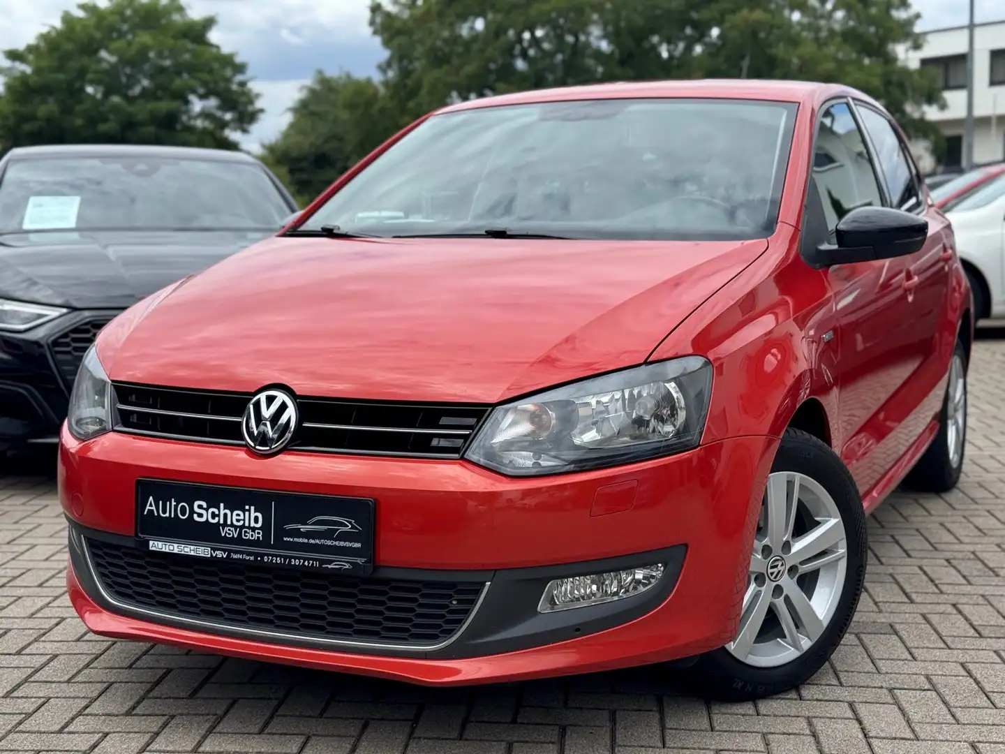 Volkswagen Polo V 1.6 TDI Match BMT*1.Hand*NAVI*SHZ*Klima* Orange - 1