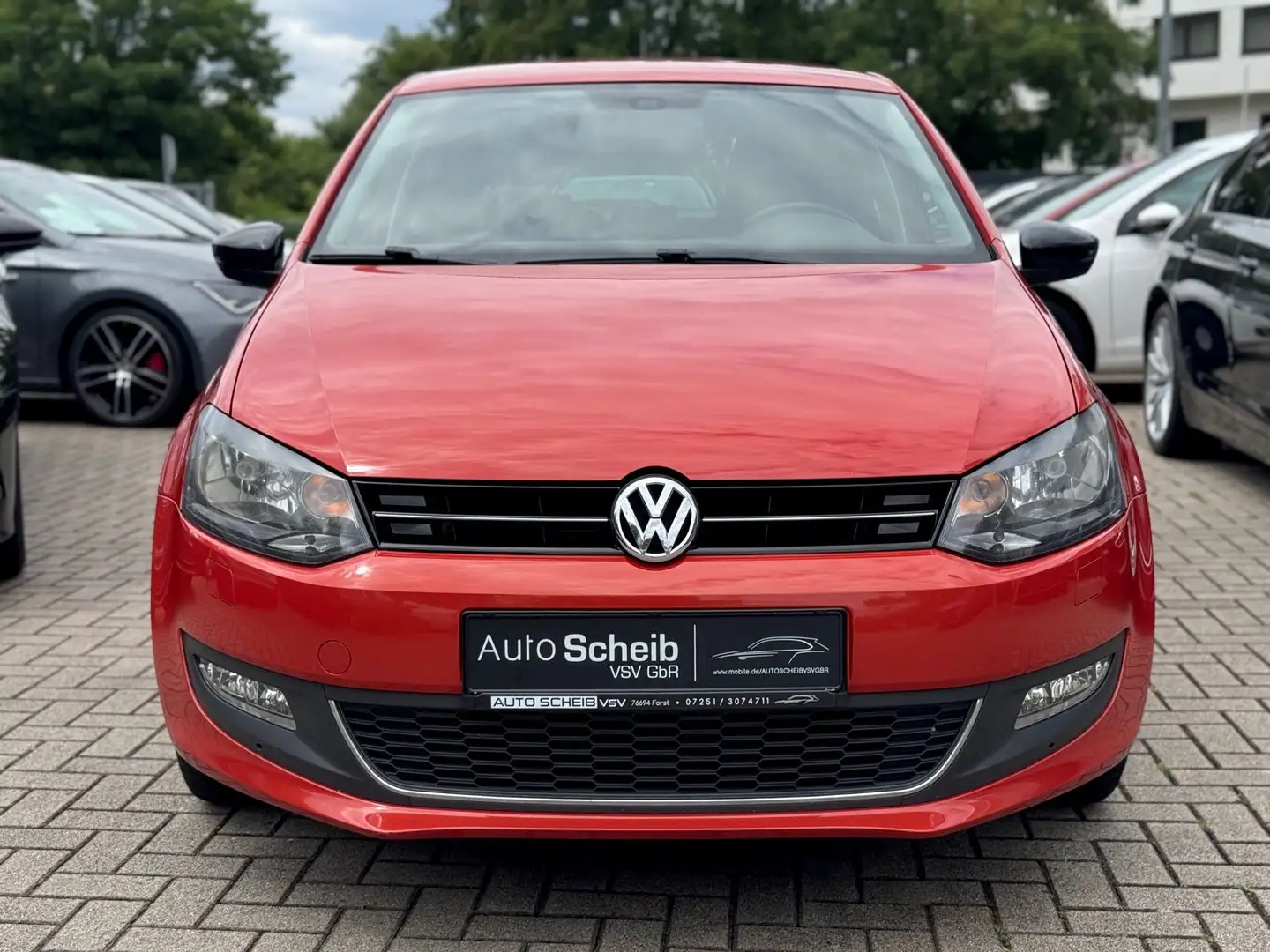 Volkswagen Polo V 1.6 TDI Match BMT*1.Hand*NAVI*SHZ*Klima* Orange - 2