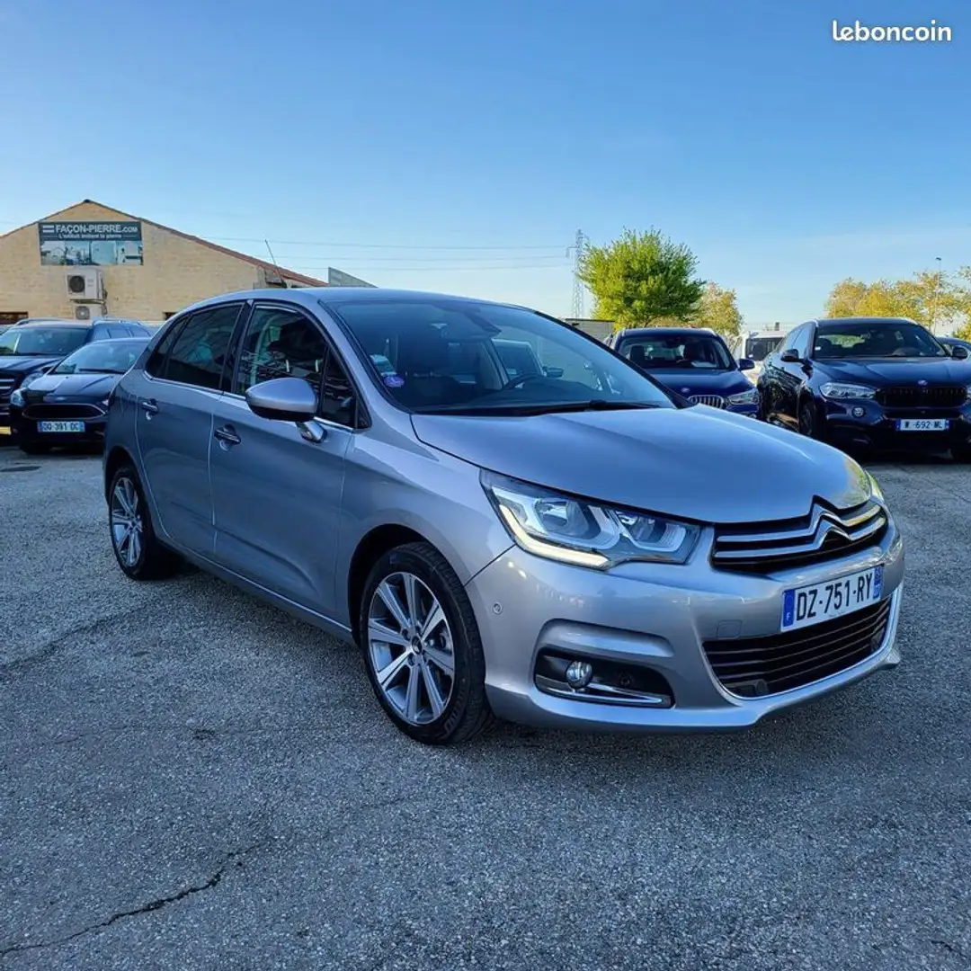 Citroen C4 1.2 puretech 130 ch shine gps detecteur angle mort Gris - 1